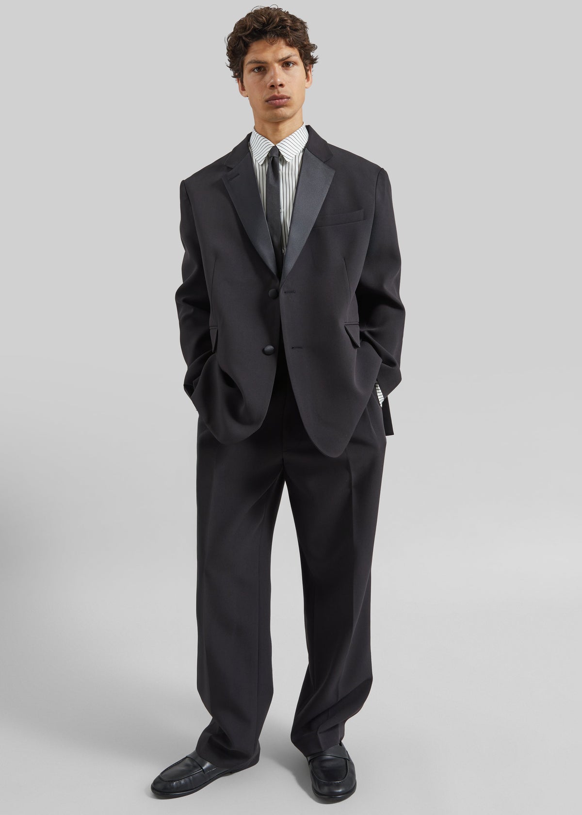 Beo Tuxedo Pants - Black - 2