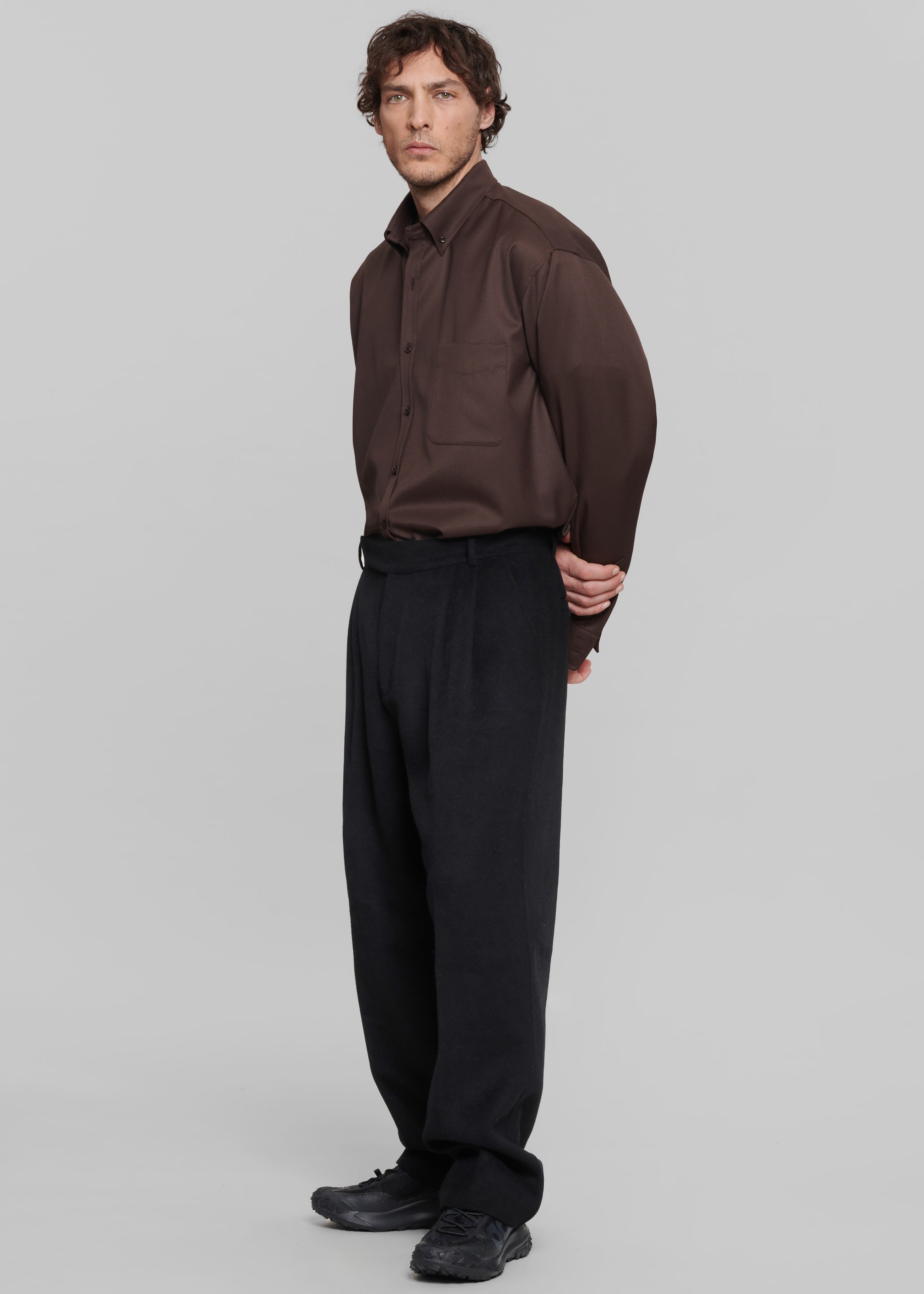 Beo Wool Suit Pants - Black - 4