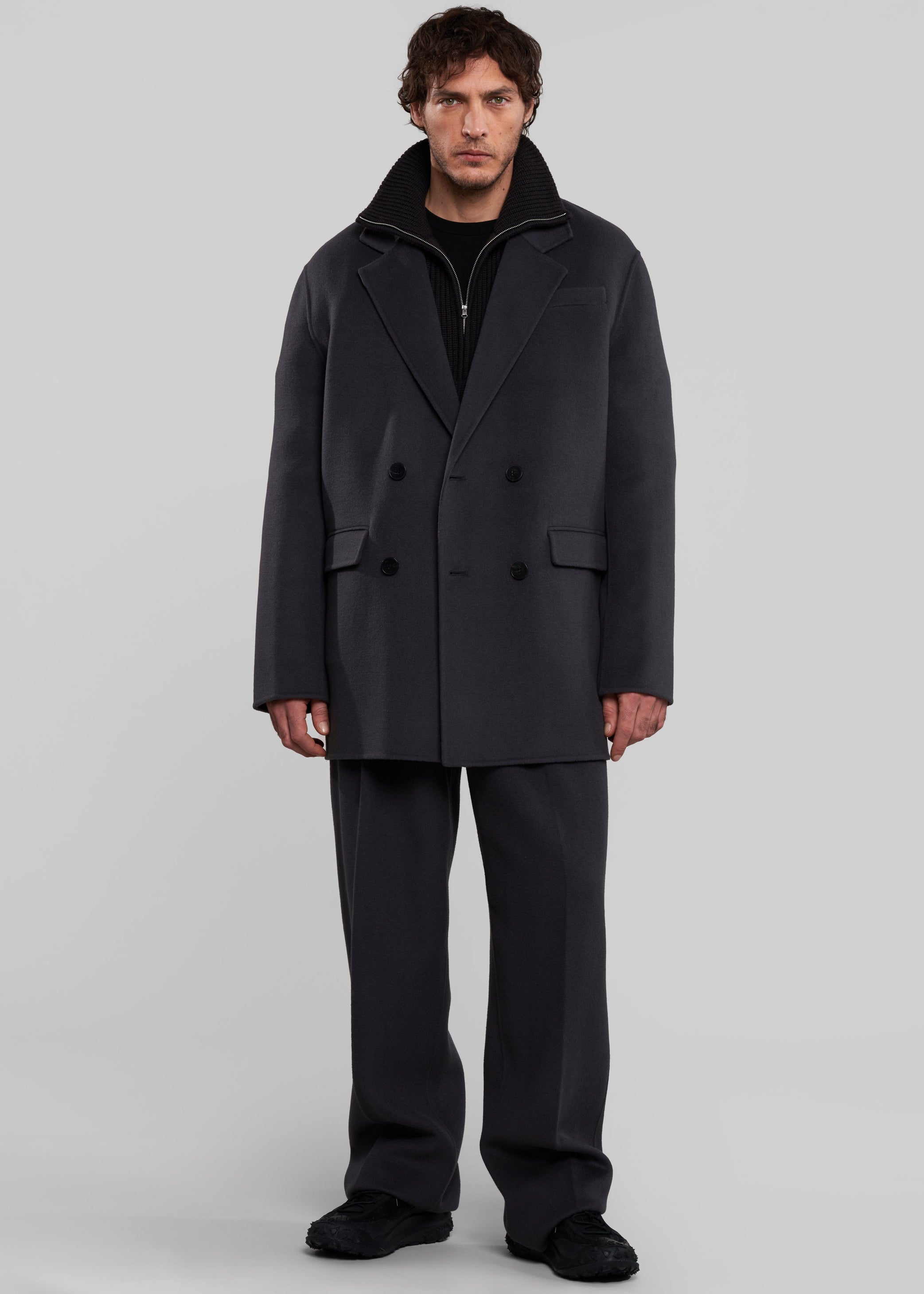 Shop the look image for Beo Wool Suit Pants - Dark Grey