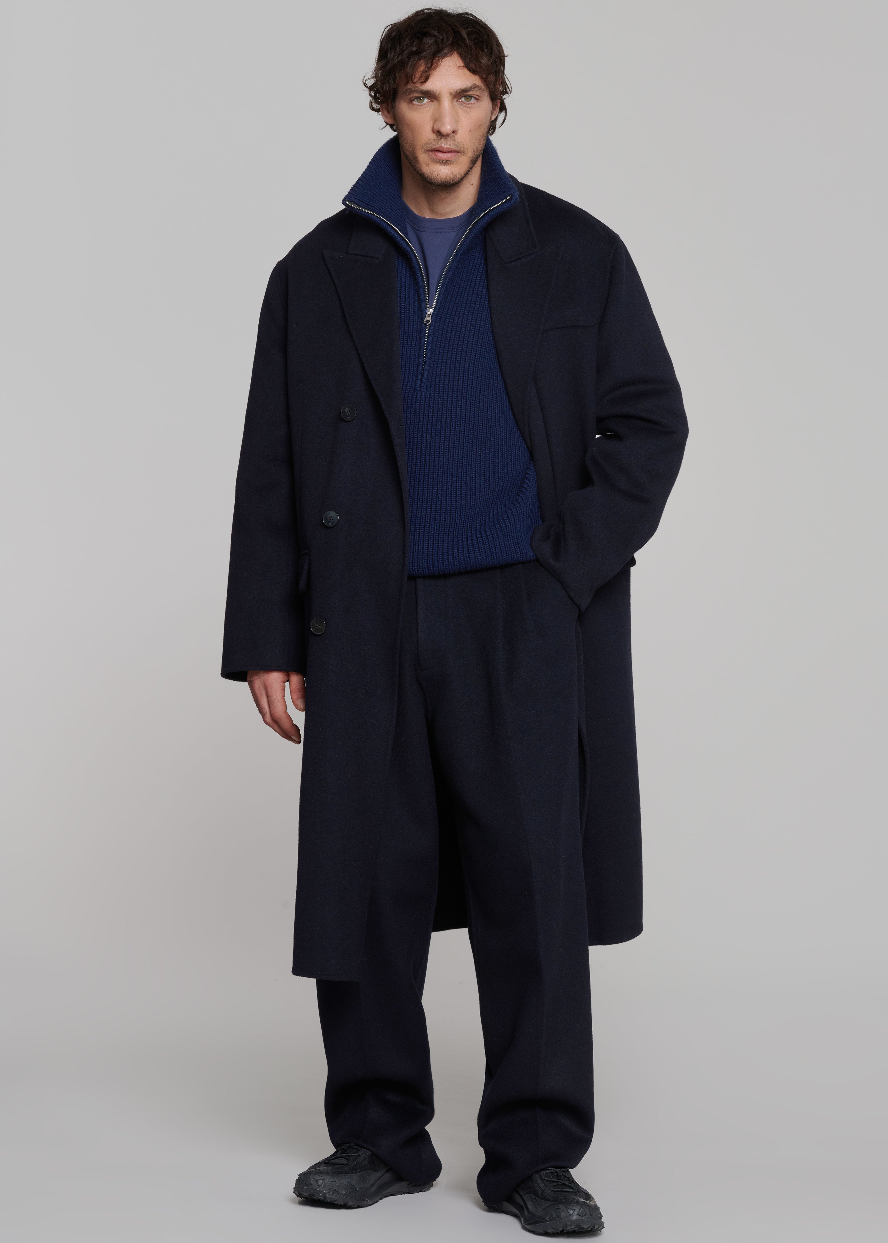 Beo Wool Suit Pants - Navy - 4