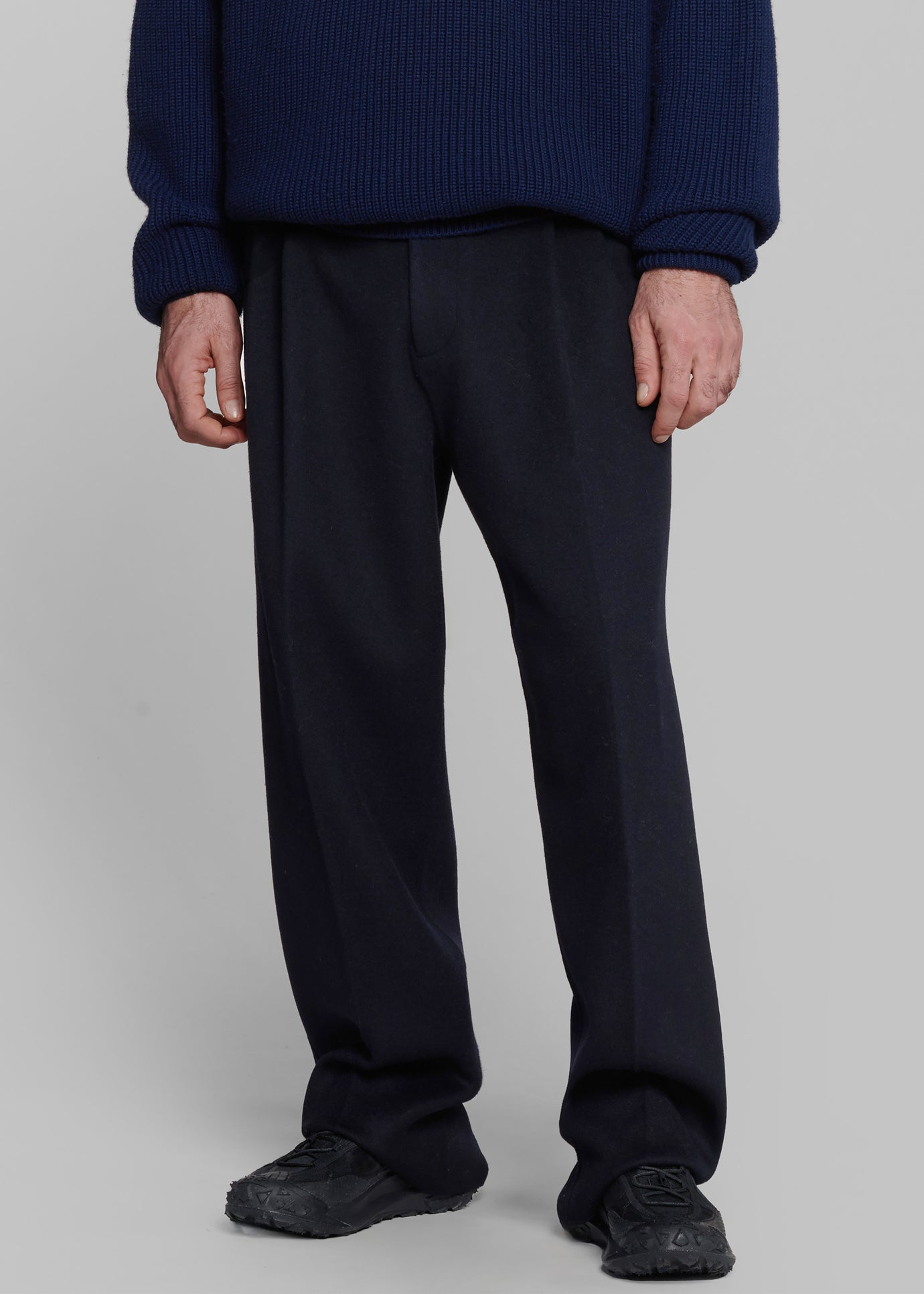 Beo Wool Suit Pants - Navy - 1