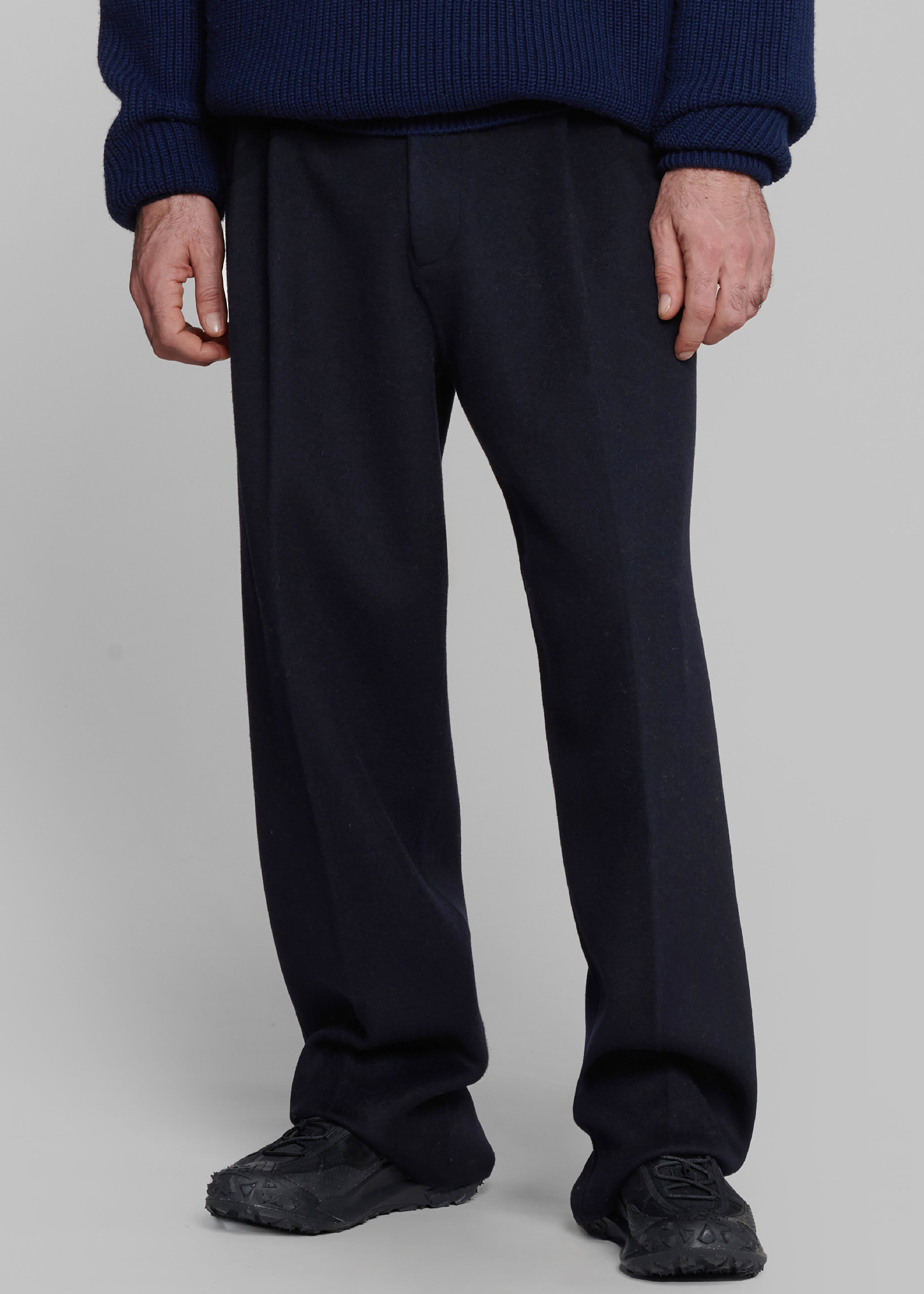 Beo Wool Suit Pants - Navy - 1