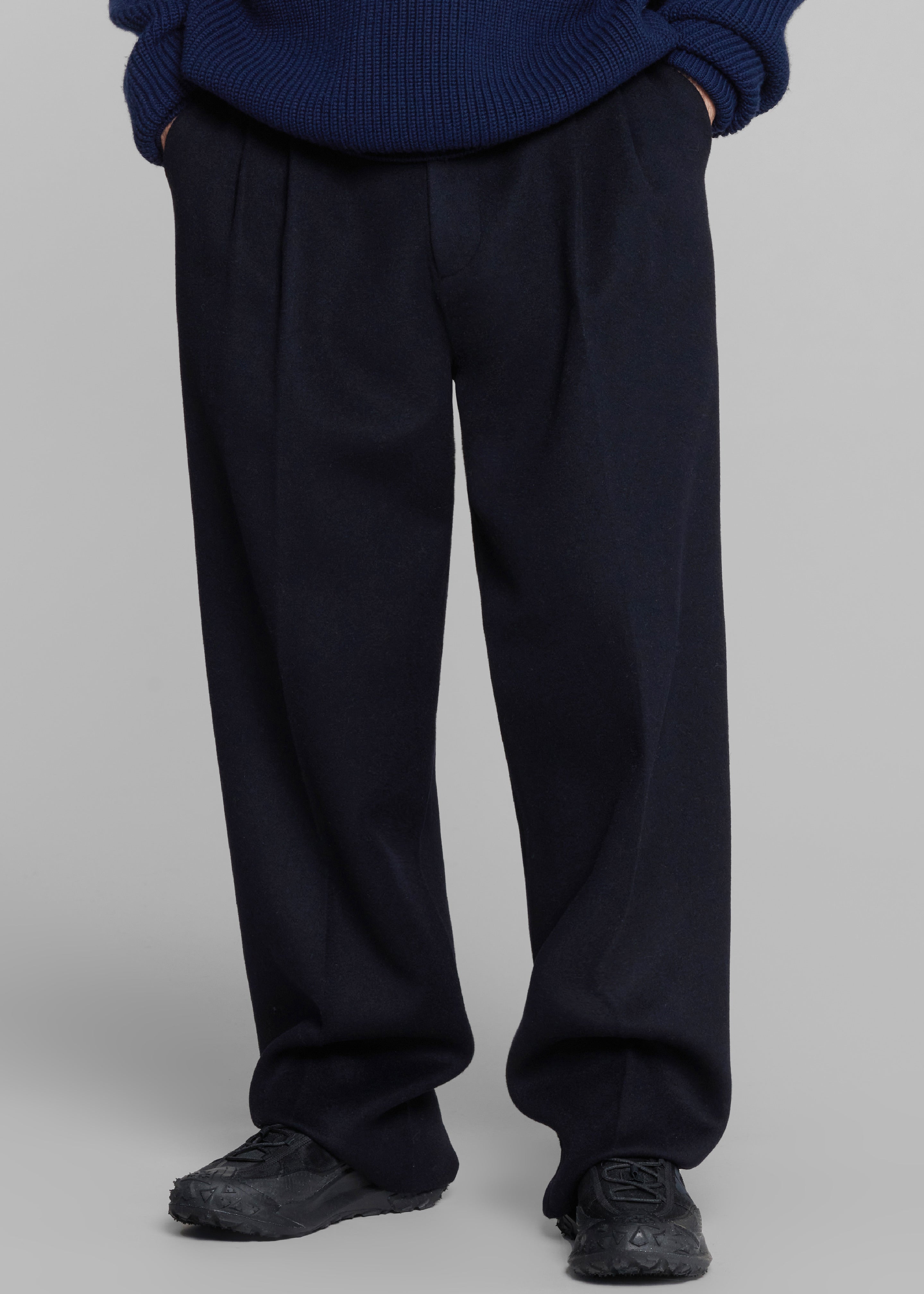 Beo Wool Suit Pants - Navy - 4