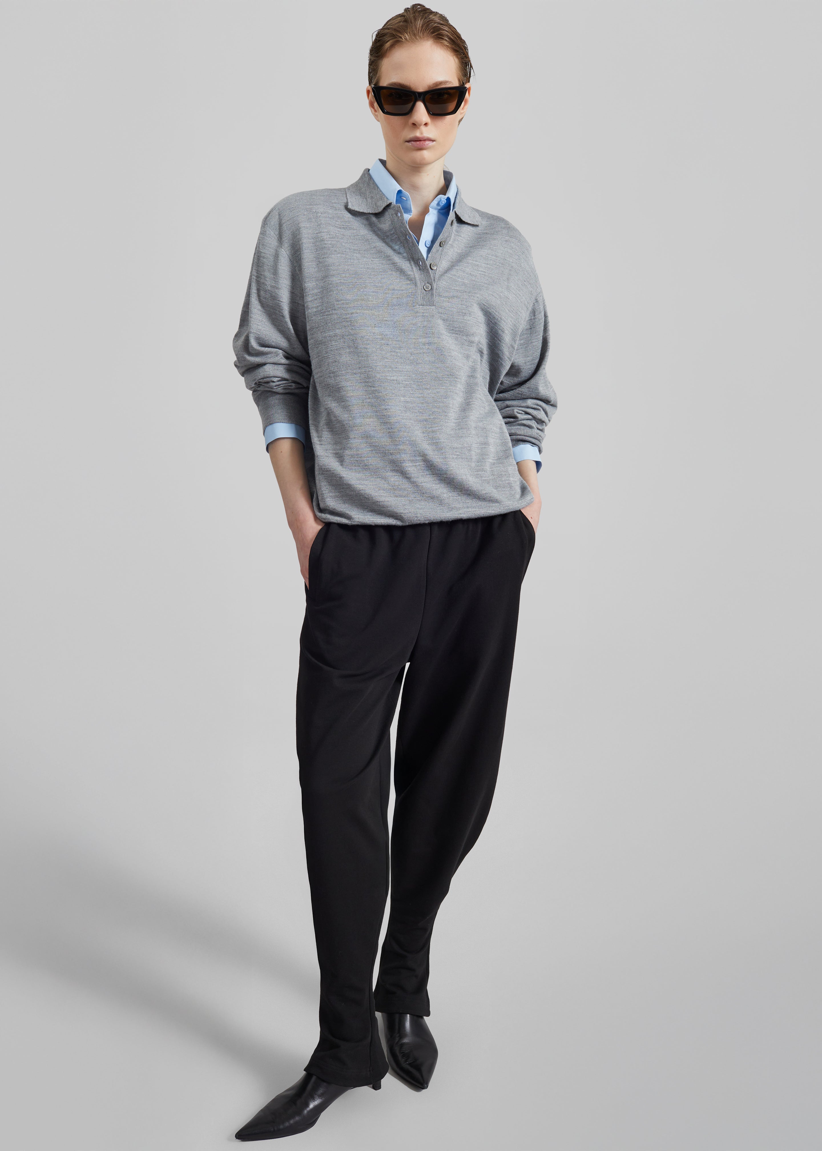 Bercy Curved Jersey Joggers - Black - 5