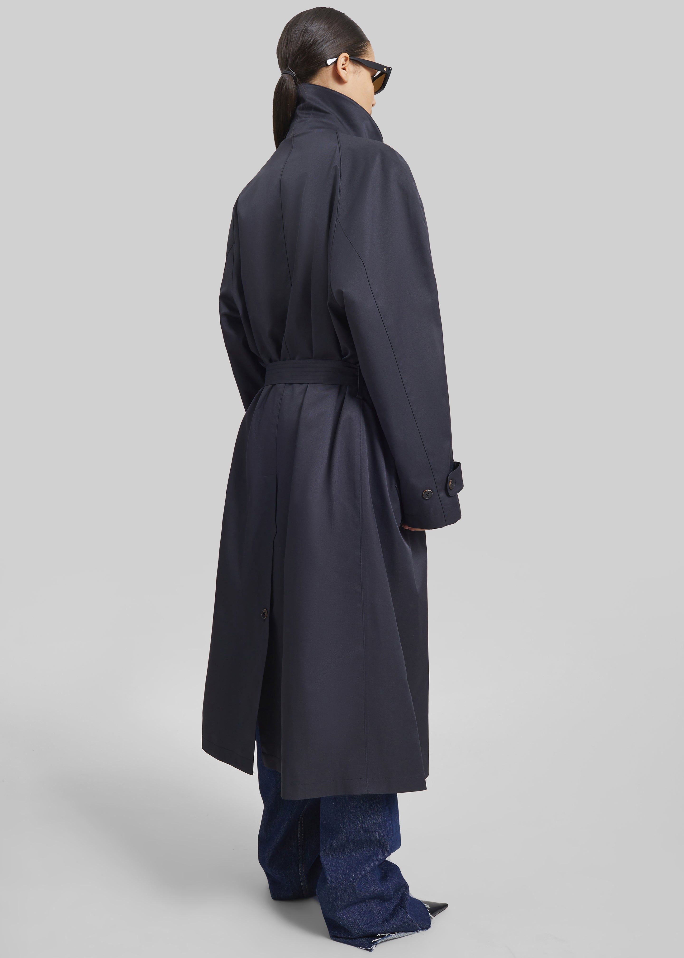 Berlare Trench Coat - Dark Navy - 6