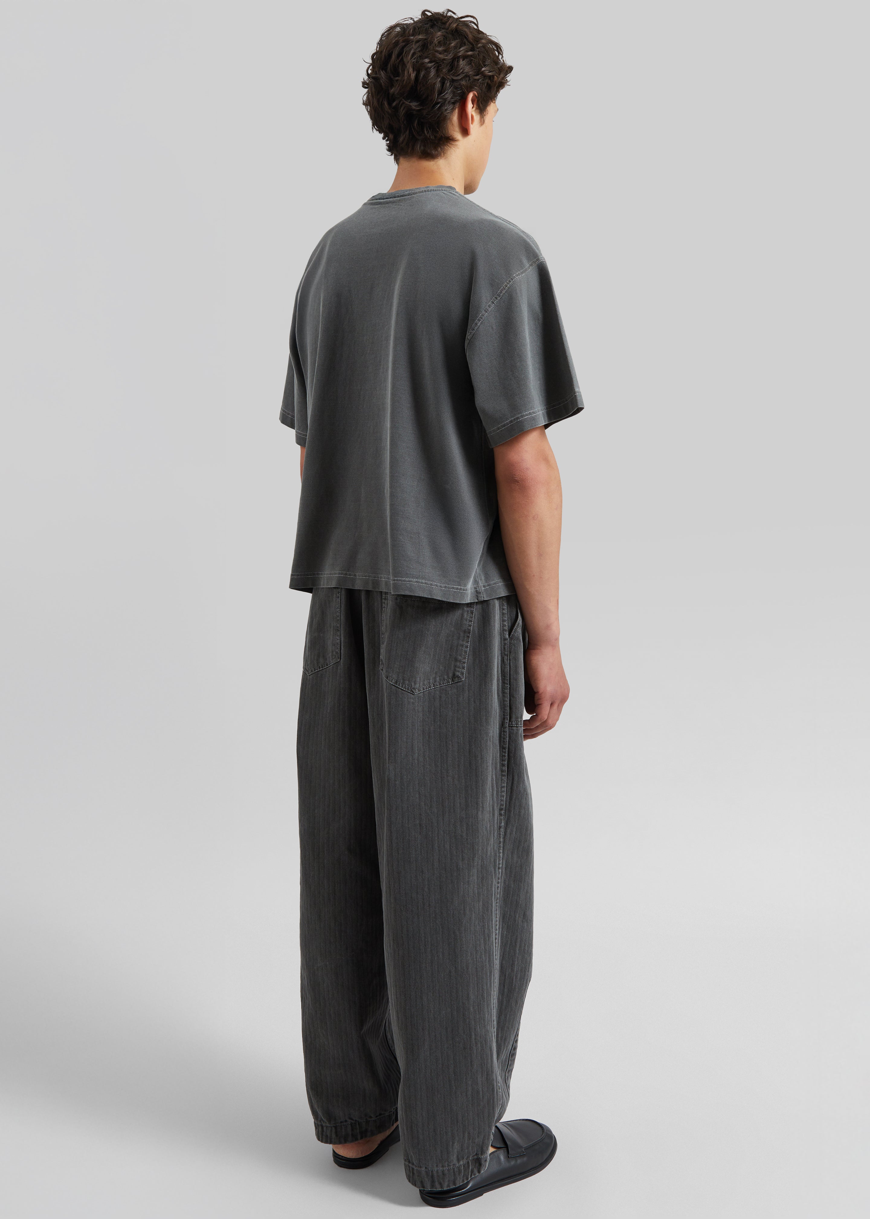 Bernay Herringbone Balloon Pants - Slate Grey - 6