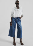 Besdon Denim Culottes - Medium Wash