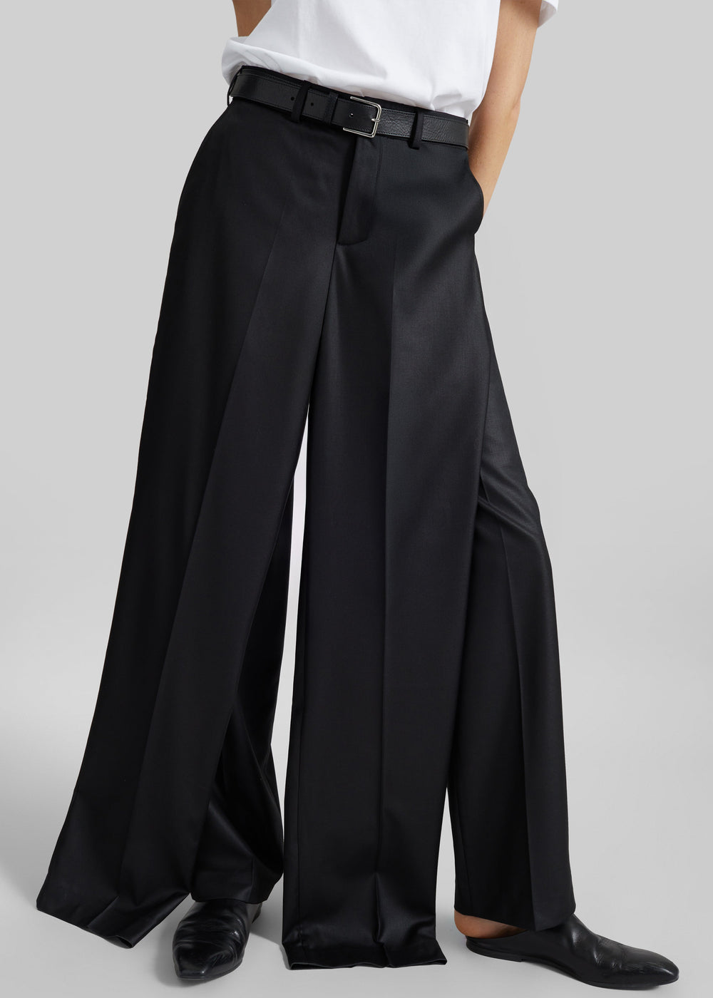 Bettter Double Leg Trousers - Black - 1