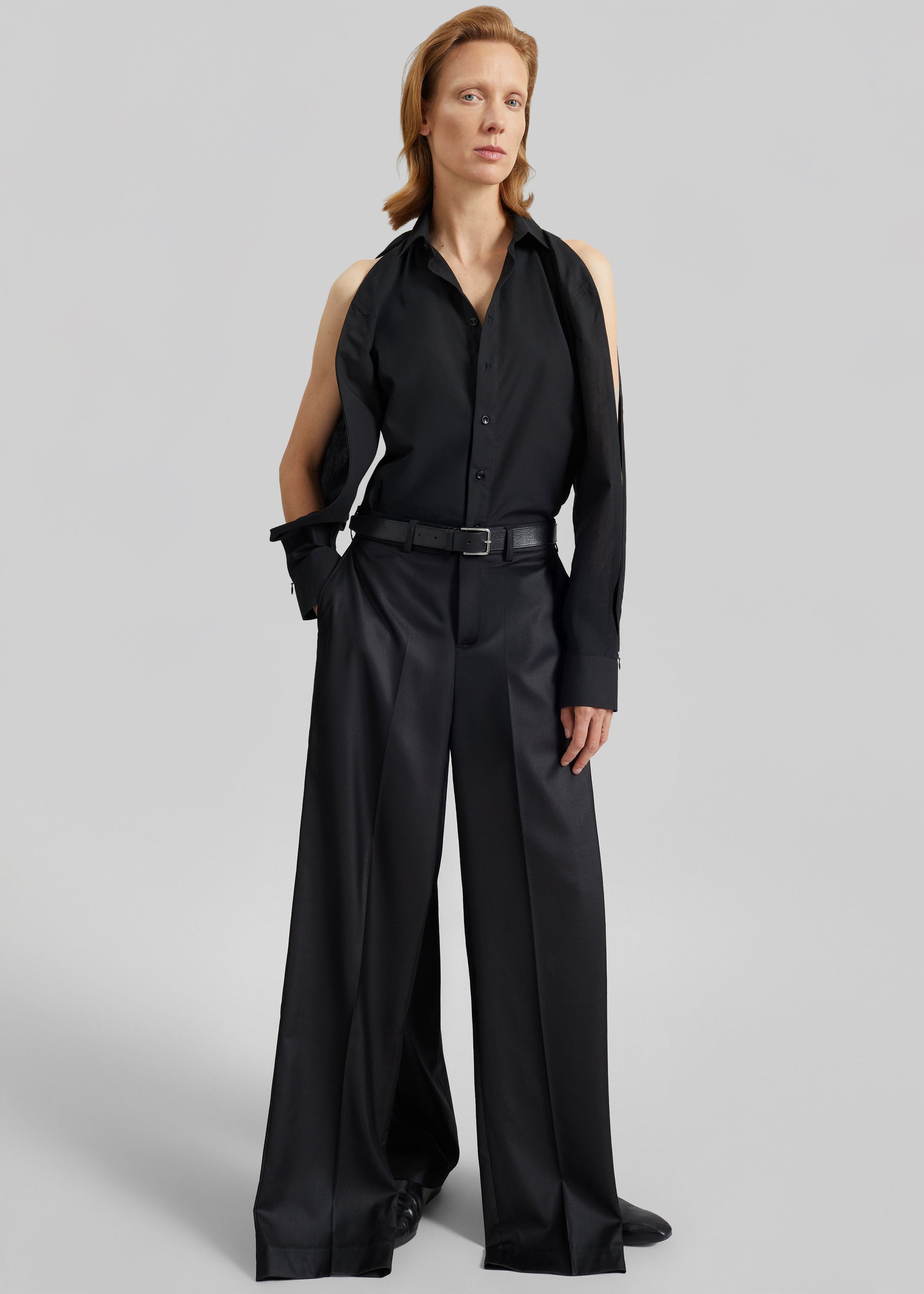 Shop the look image for Bettter Double Leg Trousers - Black
