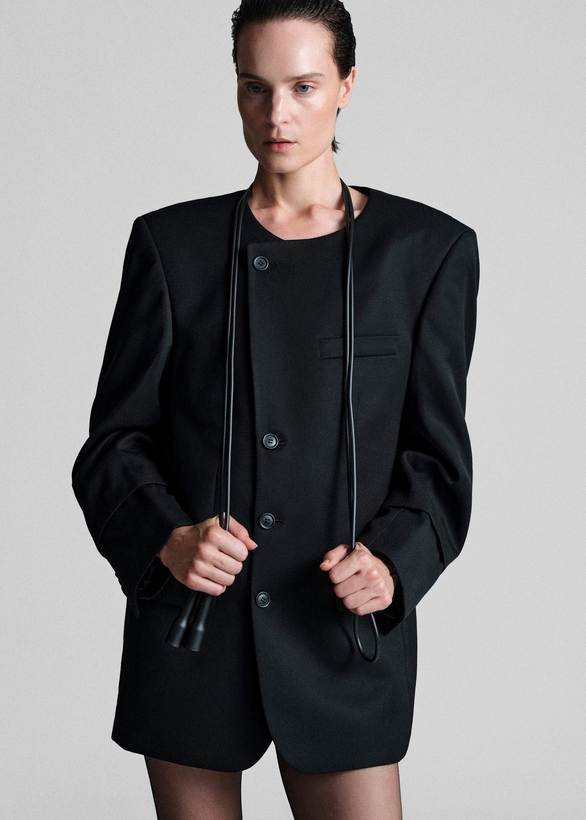 Bettter Oversized Blazer Dress - Black - 1