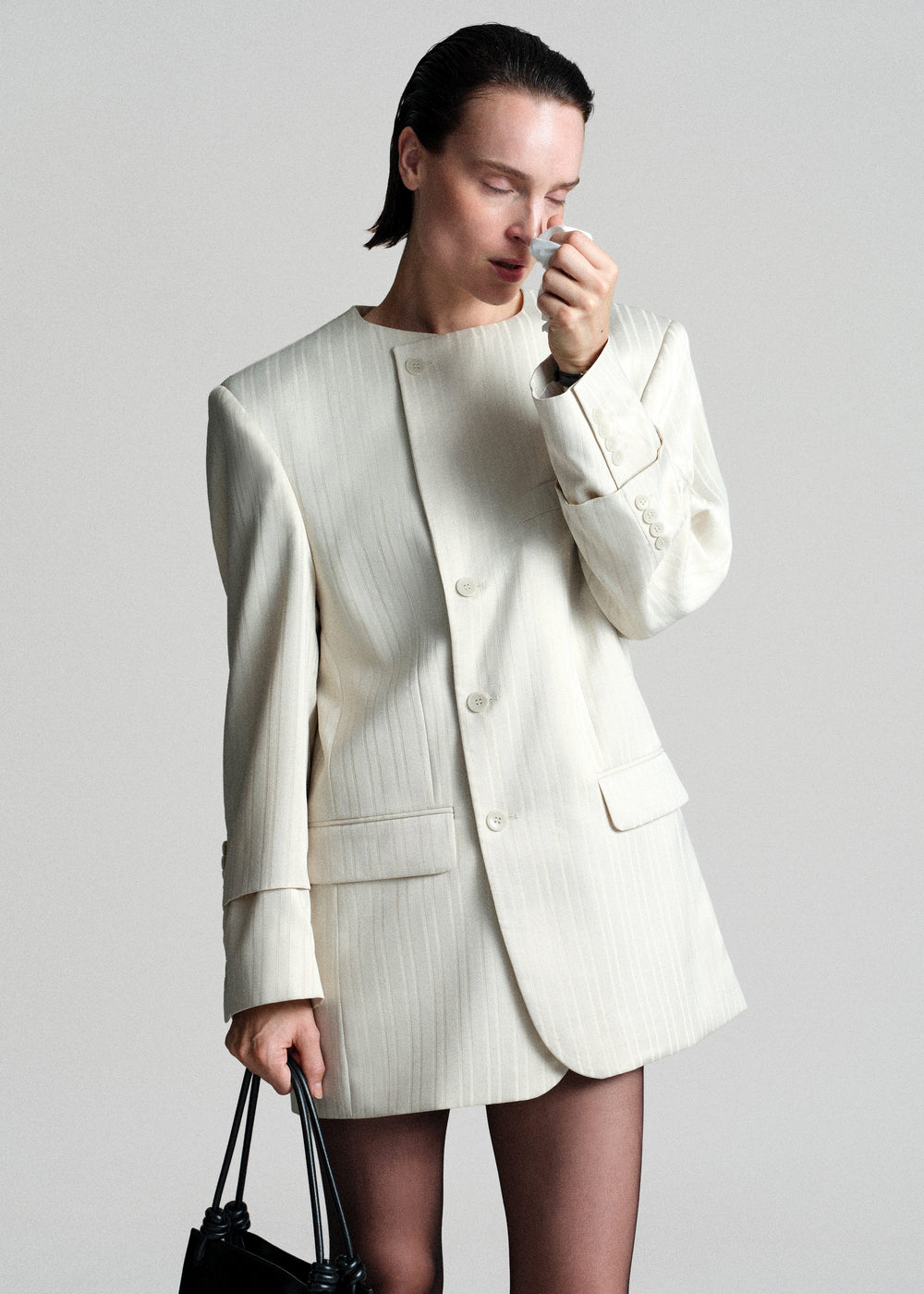 Bettter Oversized Blazer Dress - Off White