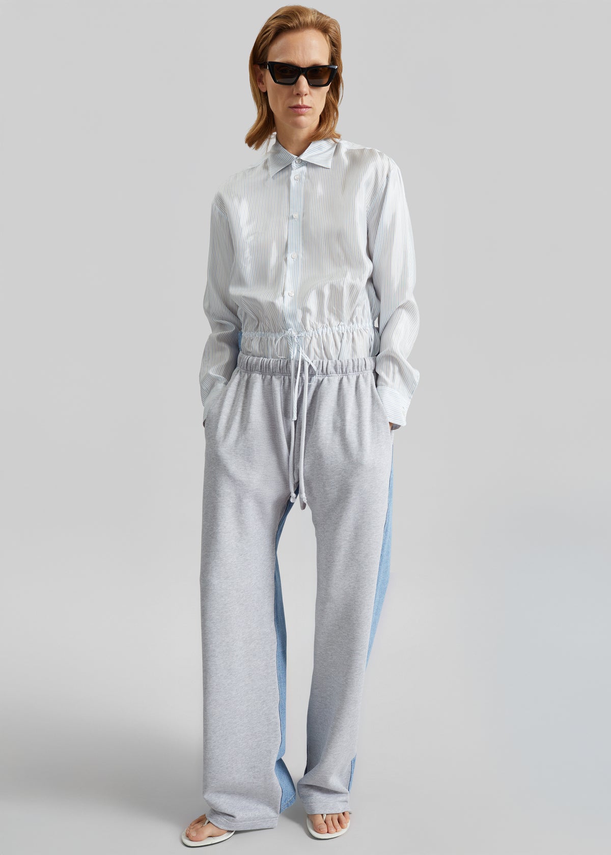 Bettter Track Denim Trousers - Grey - 5