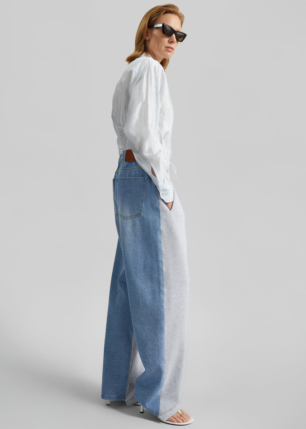 Bettter Track Denim Trousers - Grey