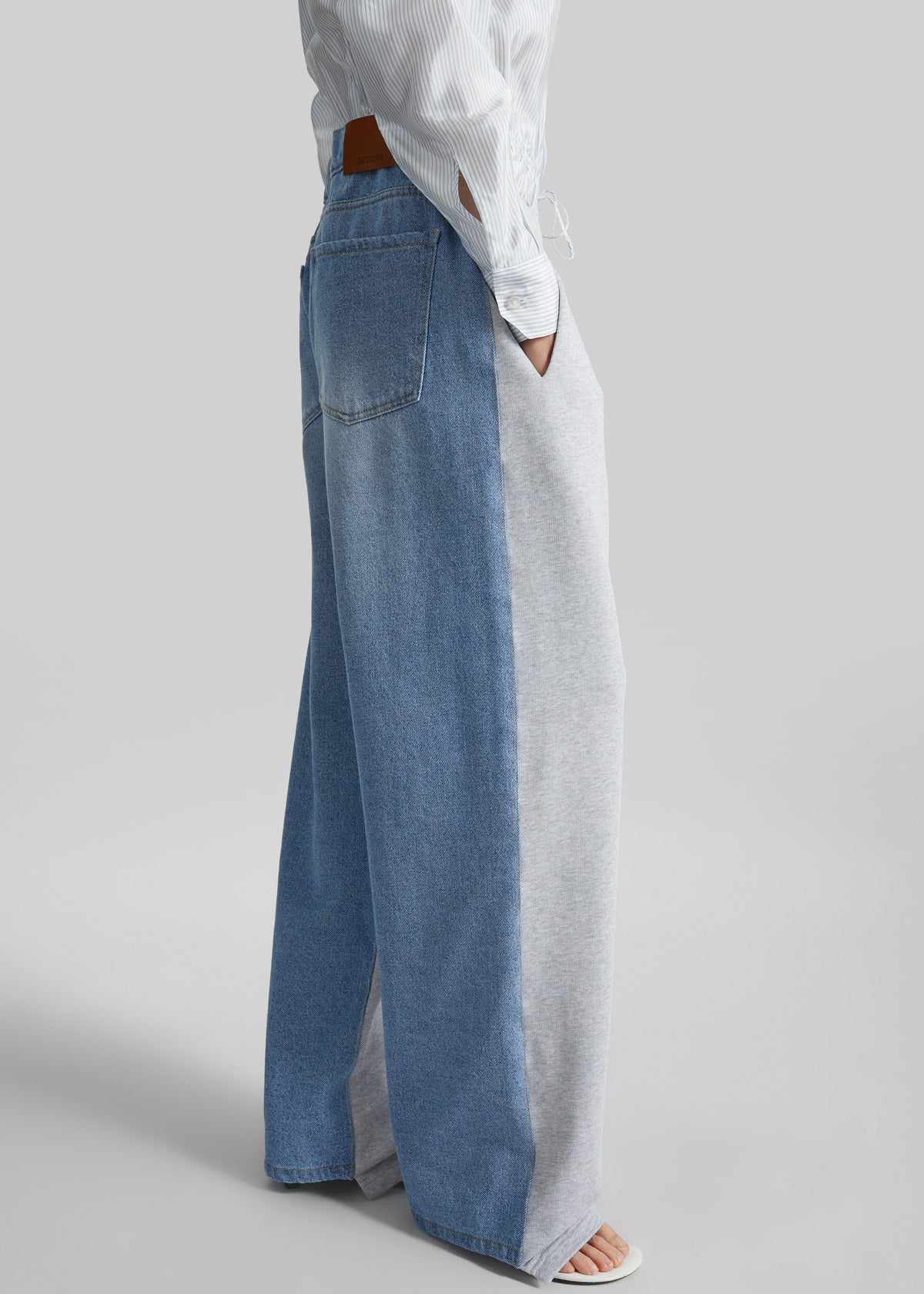 Bettter Track Denim Trousers - Grey - 3