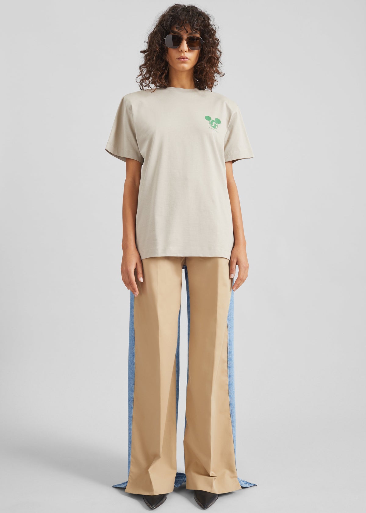 Bettter Upcycle Tee With Shoulder Pads - Grey - 2