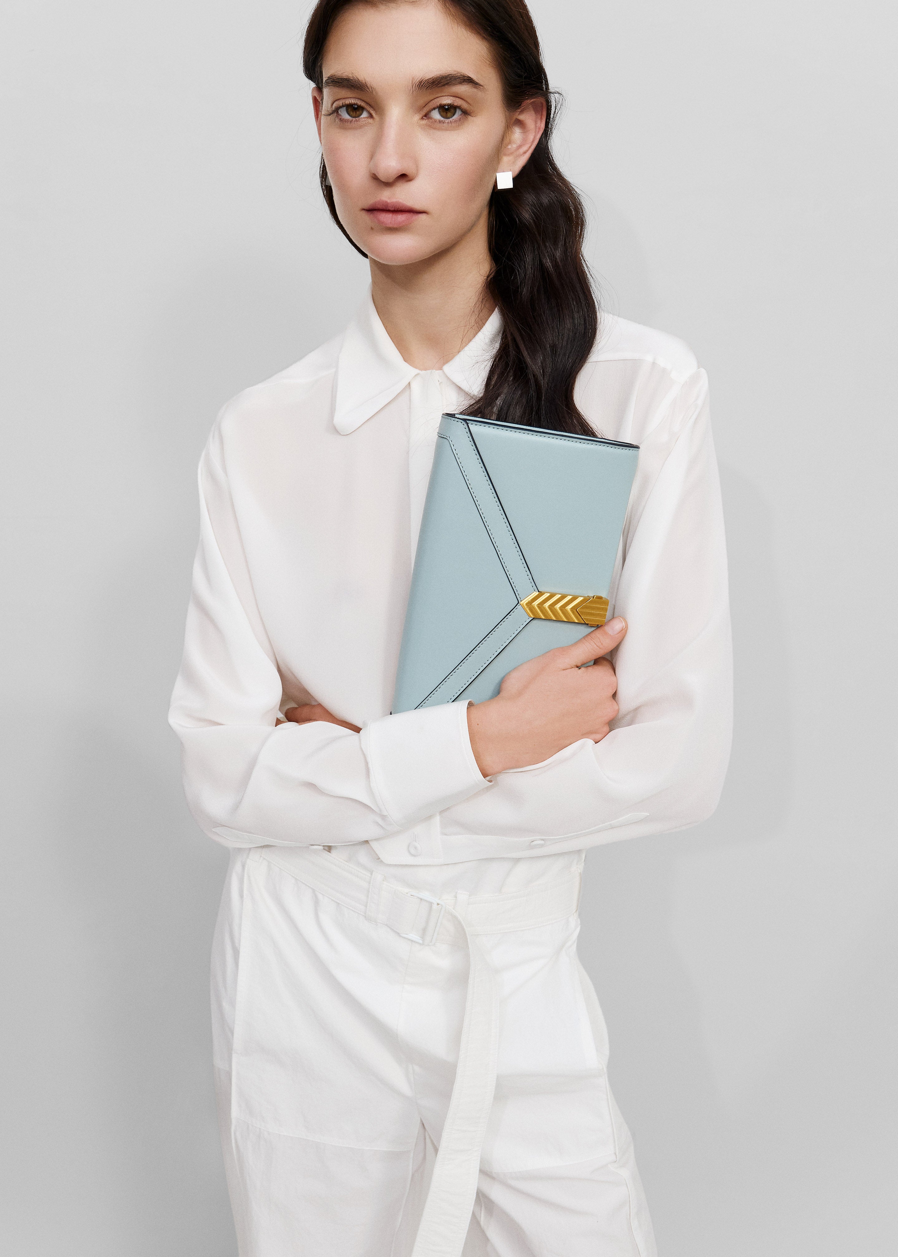 Bevza 3D-Collar Shirt - Ivory - 1
