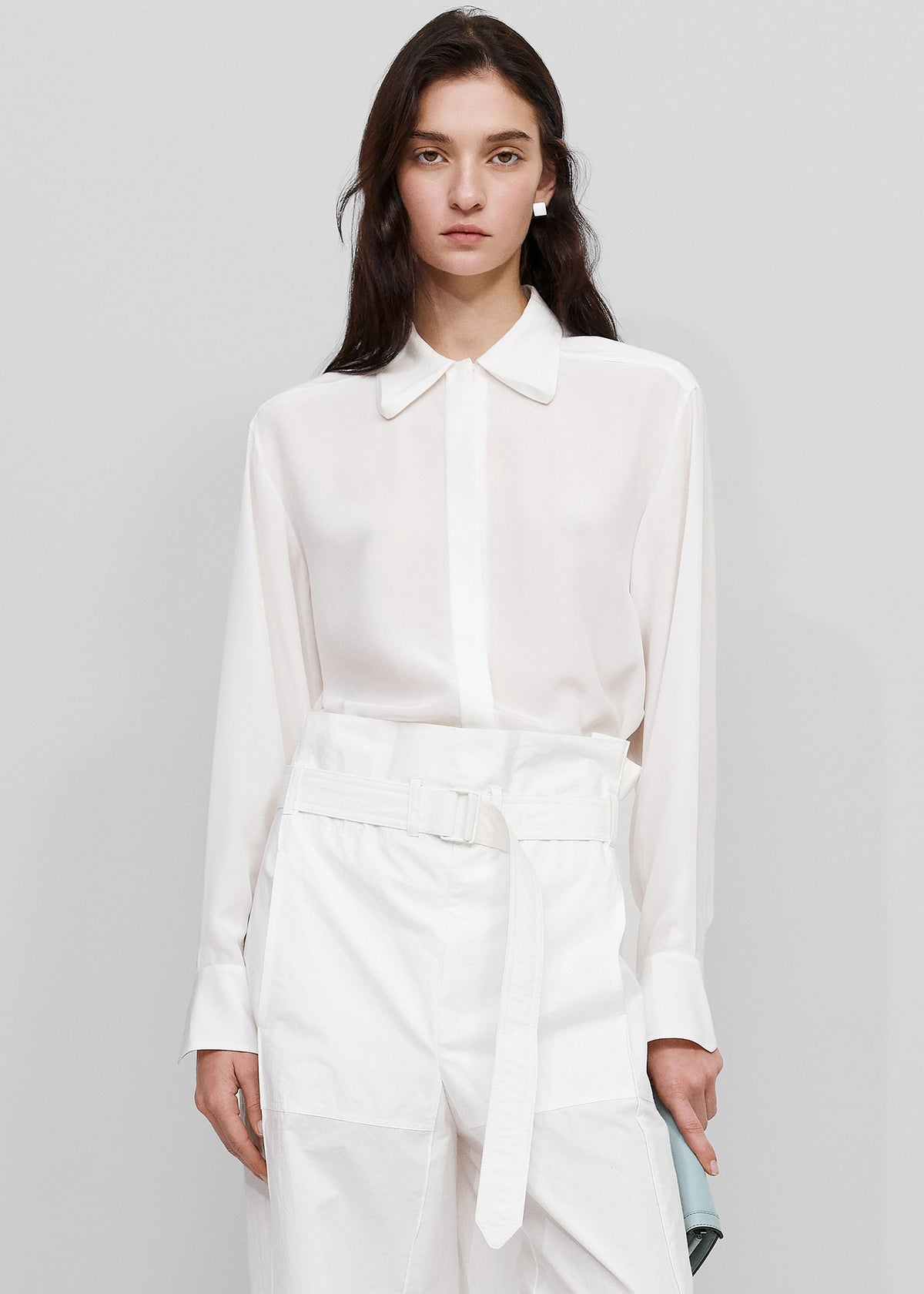 Bevza 3D-Collar Shirt - Ivory - 2