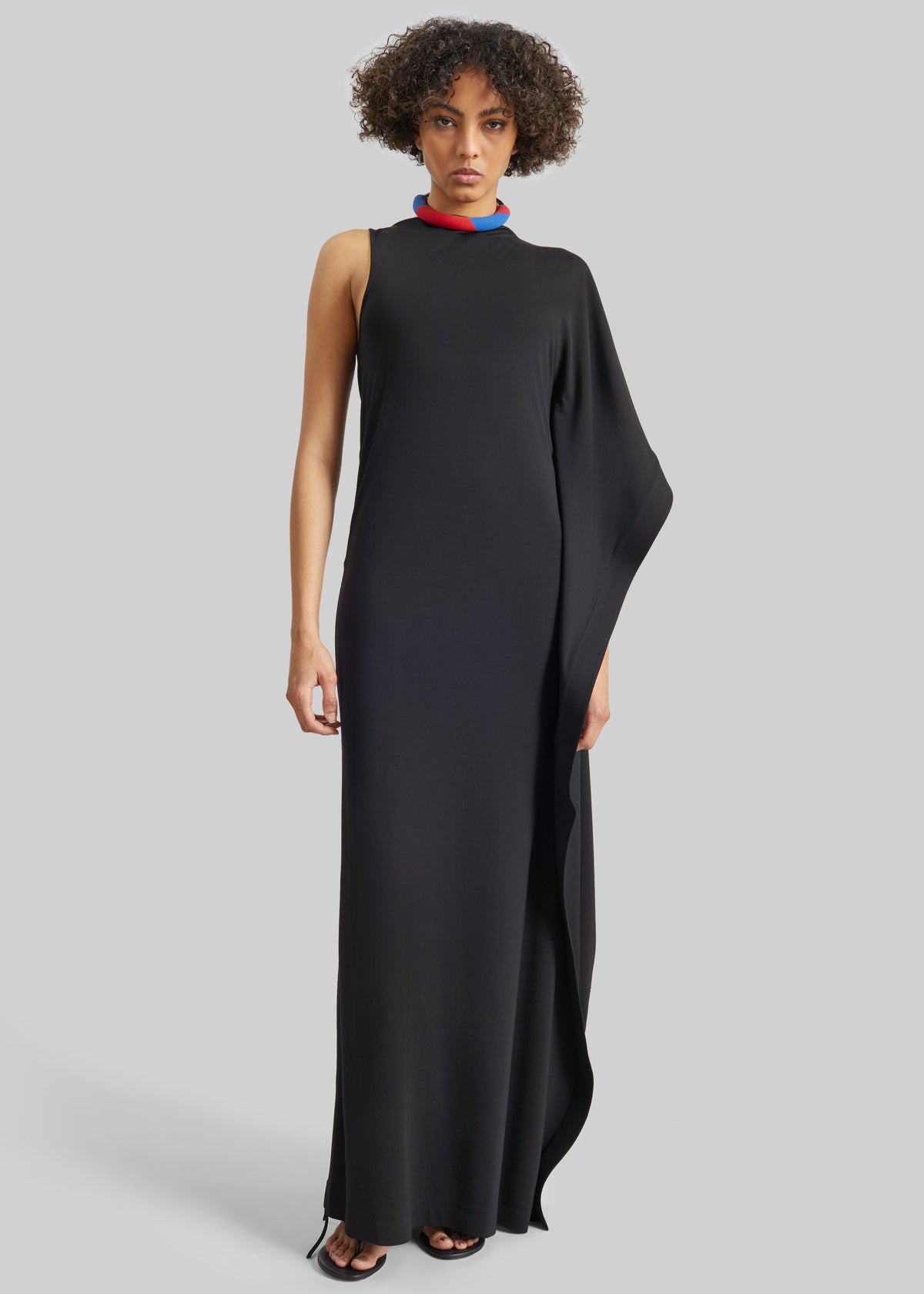 Bevza Black On Black Dress - Black - 3