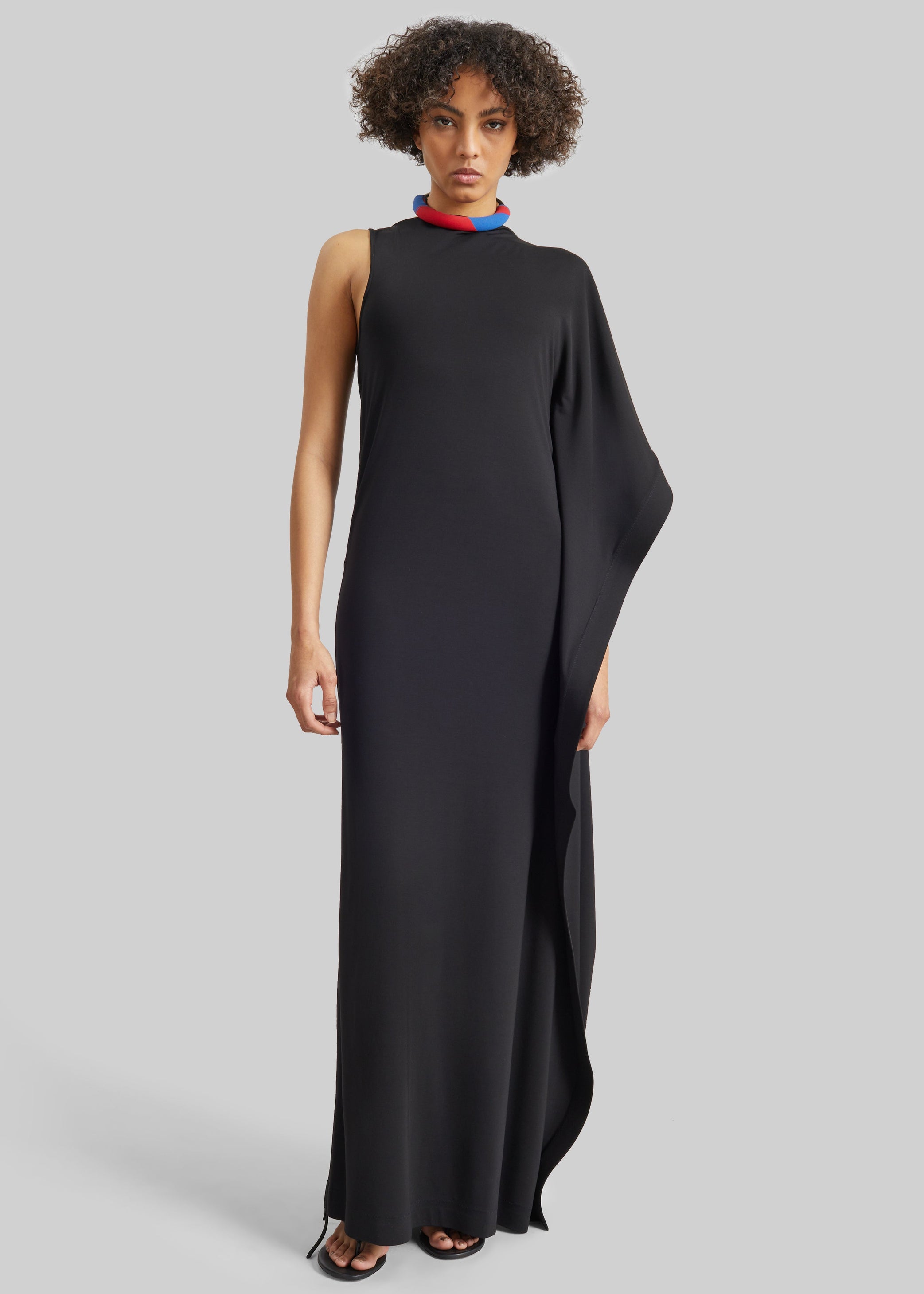 Shop the look image for Bevza Black On Black Dress - Black