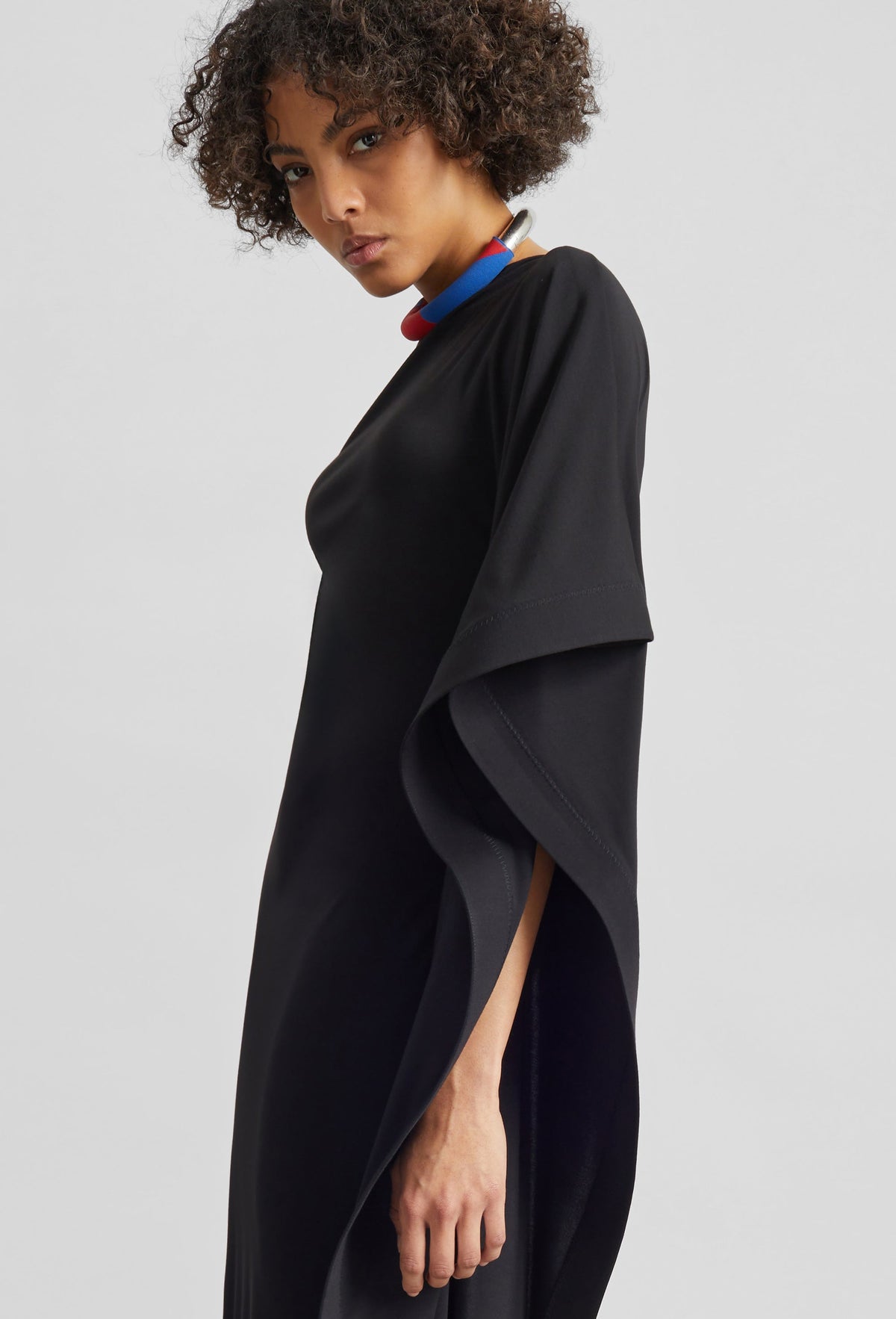 Bevza Black On Black Dress - Black - 4