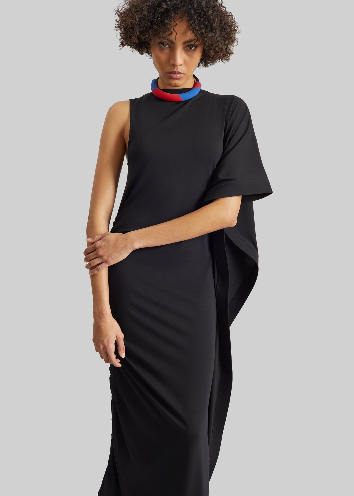 Bevza Black On Black Dress - Black - 2
