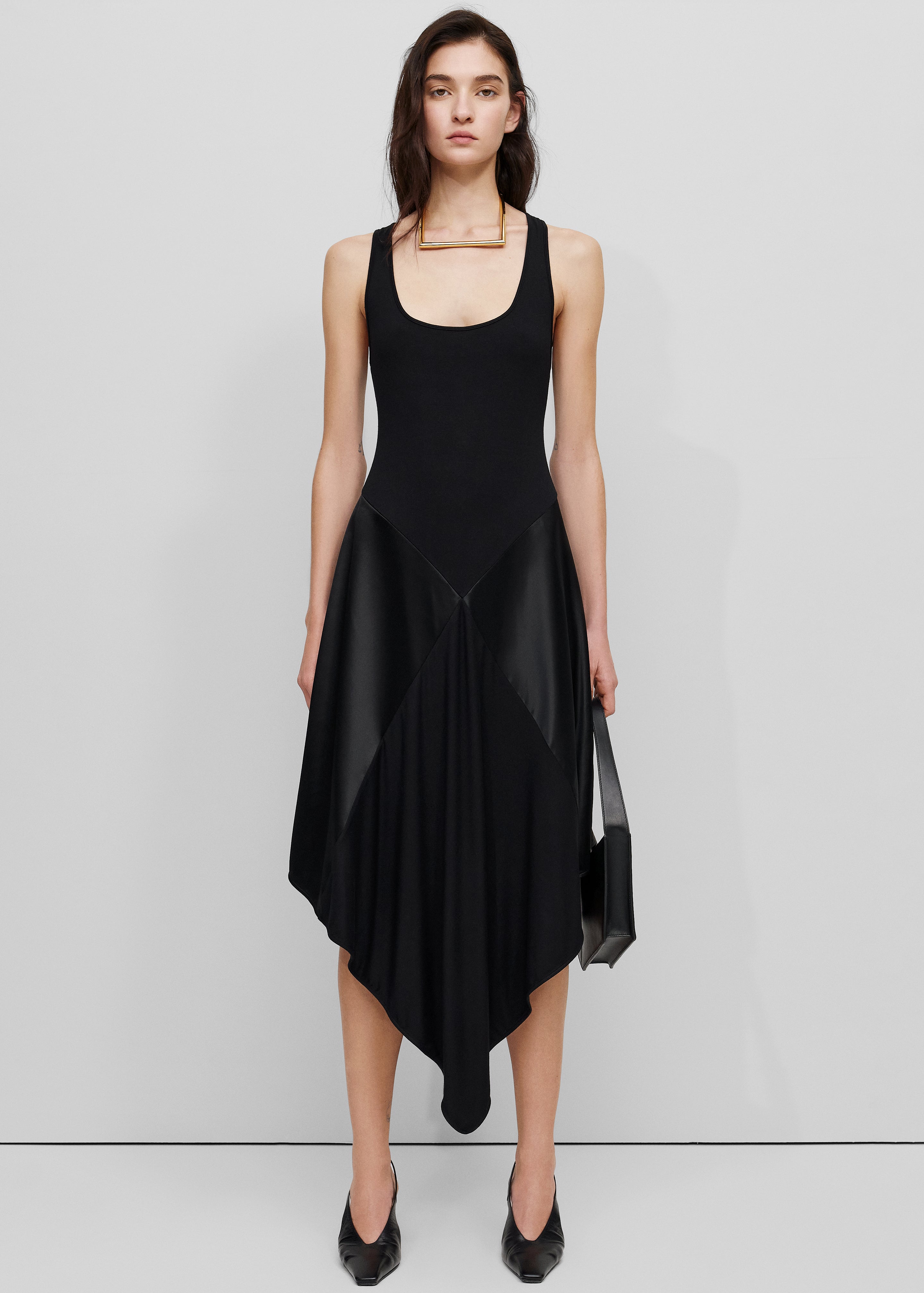 Bevza Square Dress - Black - 3