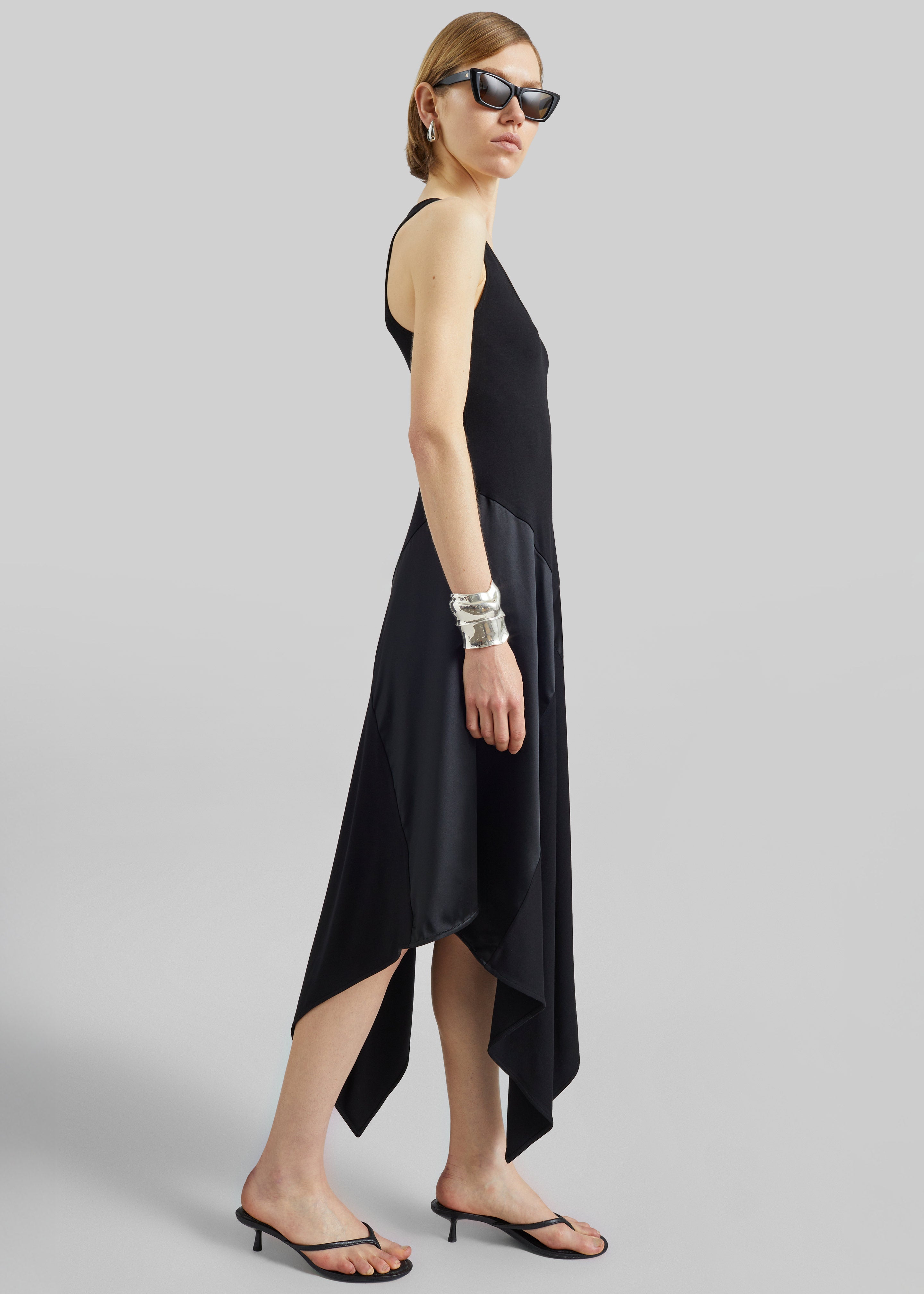 Bevza Square Dress - Black - 5