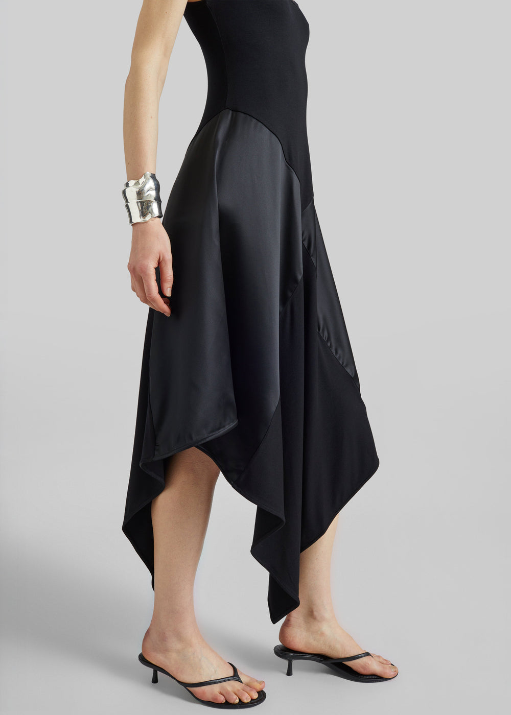 Bevza Square Dress - Black - 1