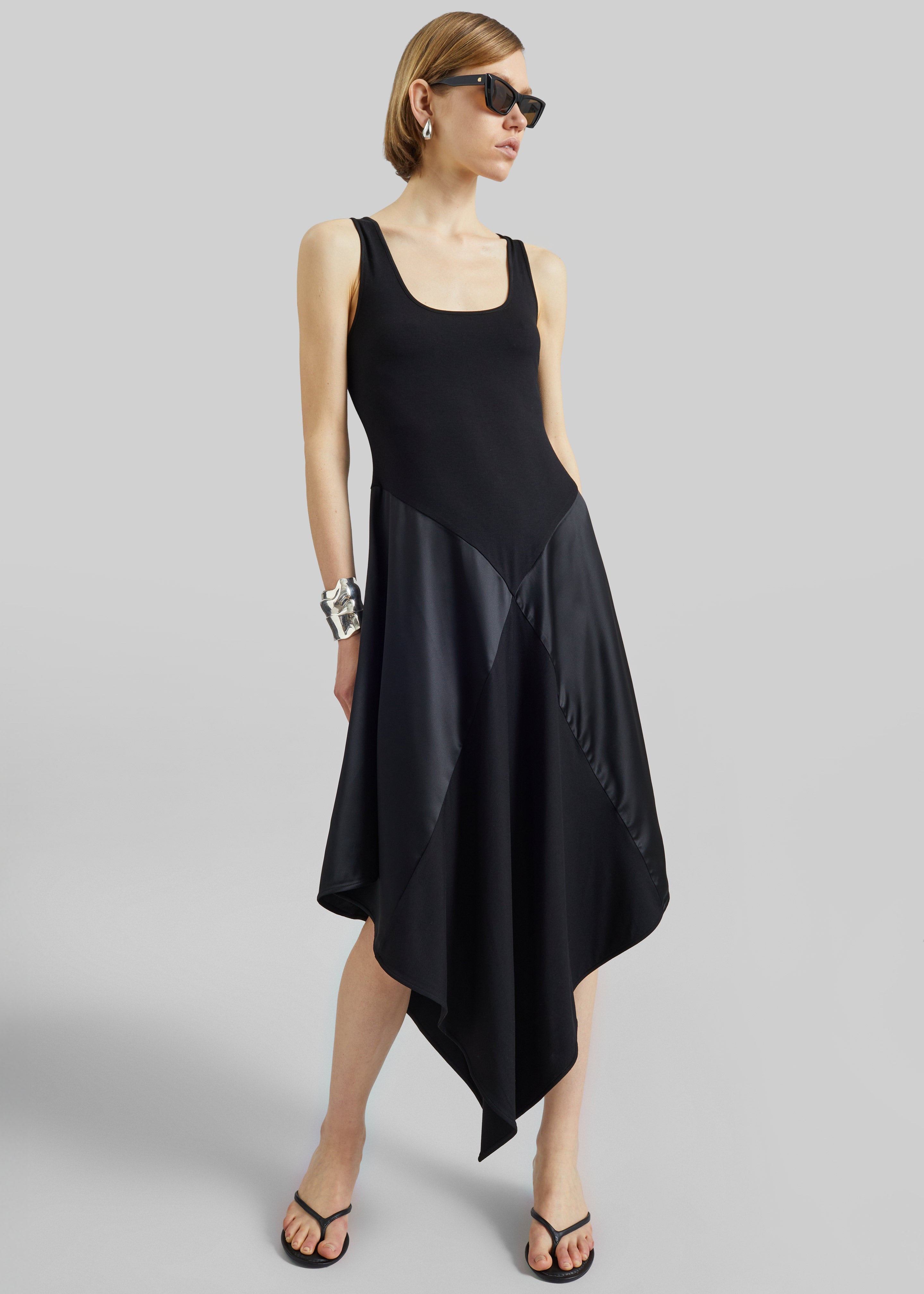 Bevza Square Dress - Black - 1