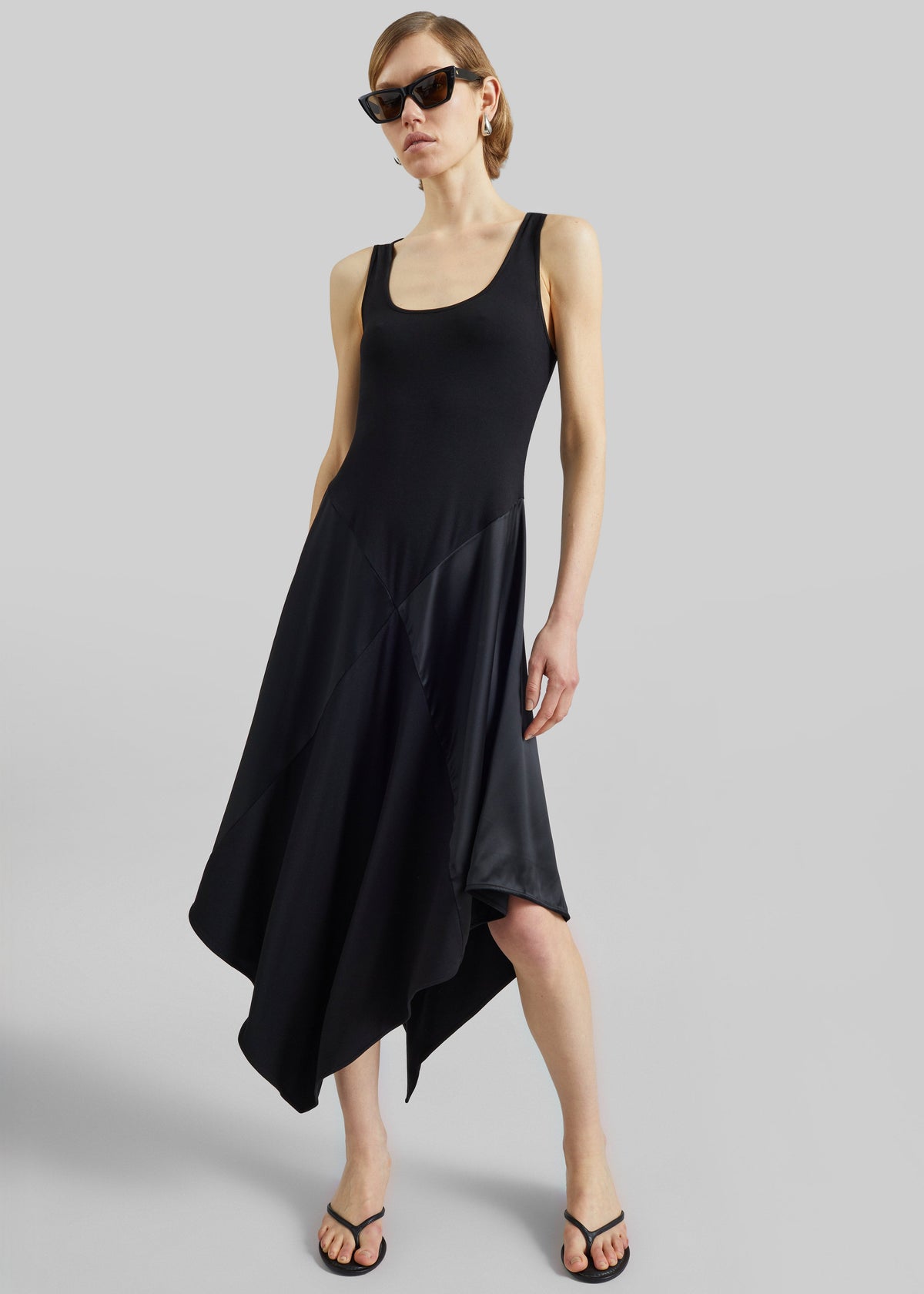Bevza Square Dress - Black - 4