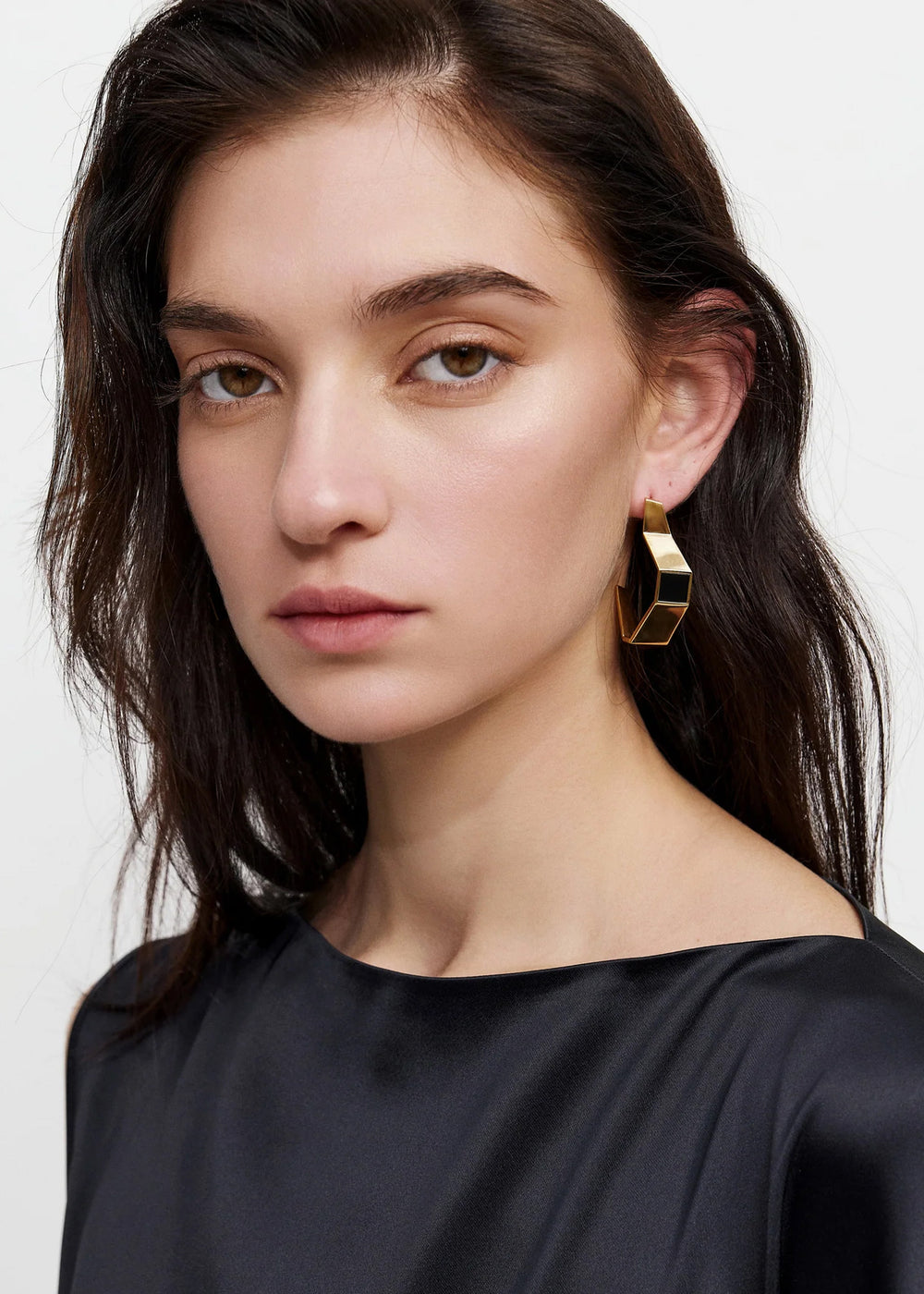 Bevza Broken Shape Earings - Golden - 1