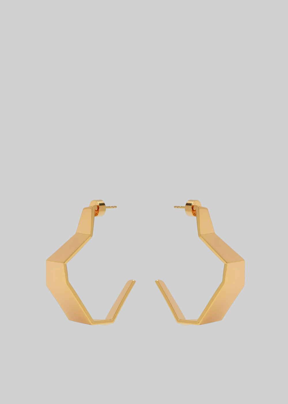 Bevza Broken Shape Earings - Golden