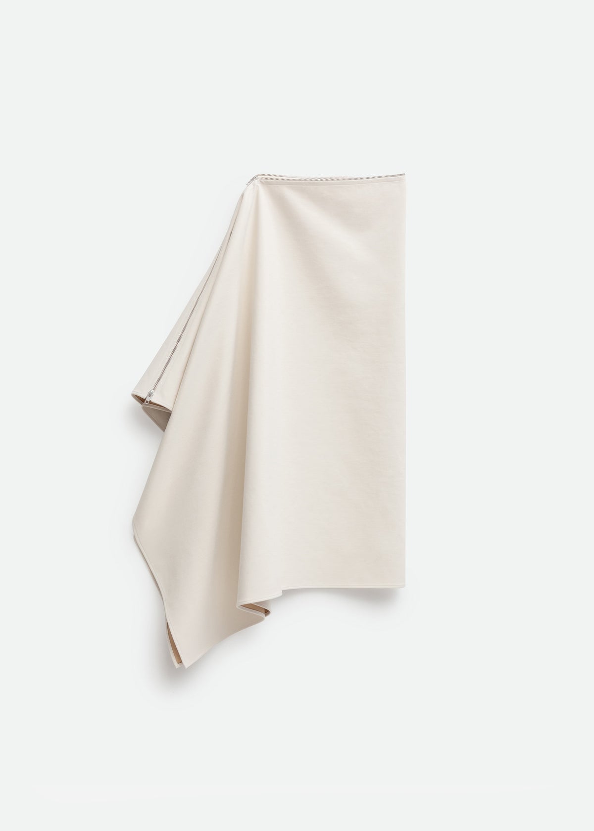 Bevza Canvas Long Skirt - Cream - 4