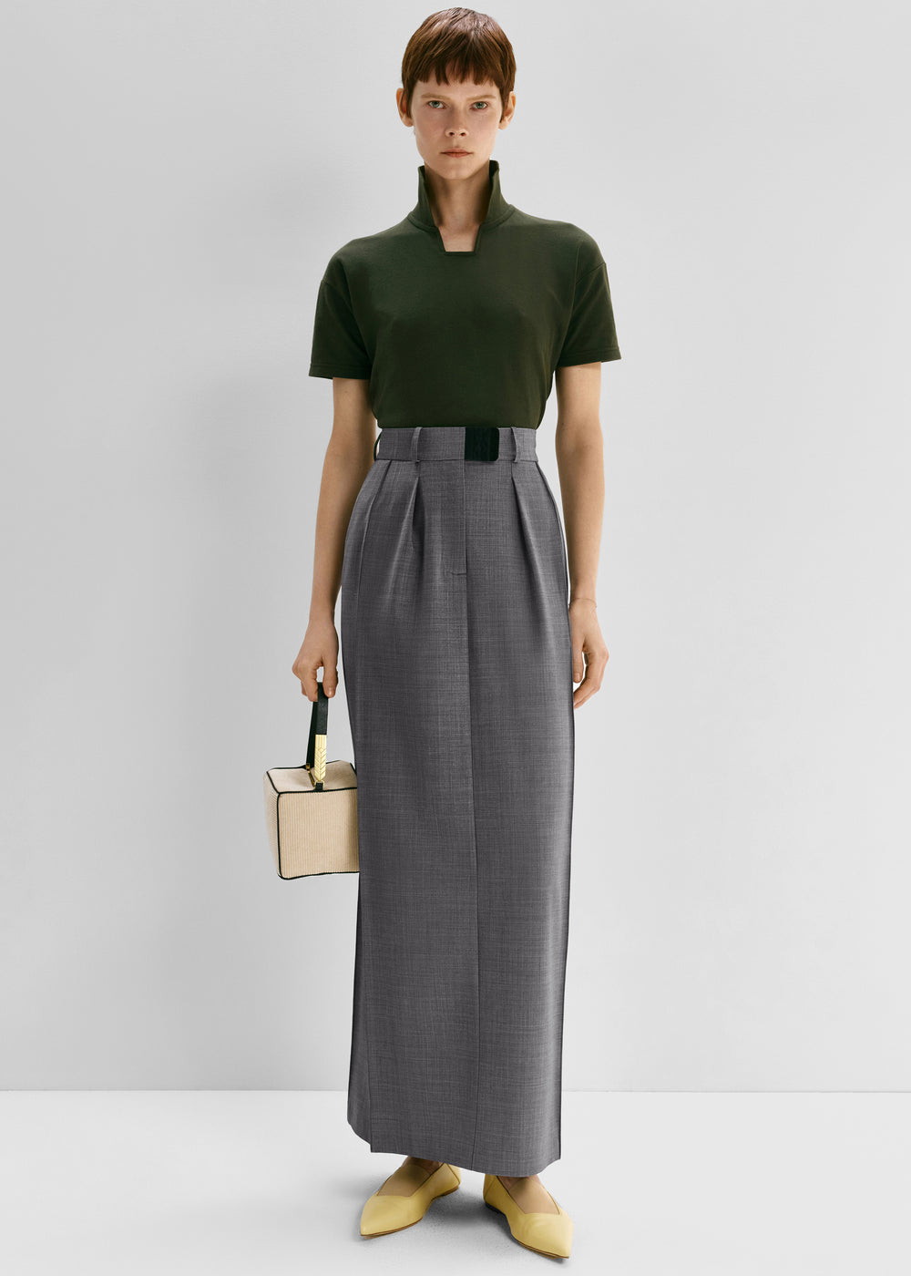 Bevza Costume Skirt - Dark Grey - 1