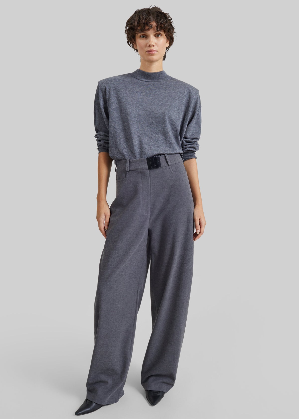Bevza Costume Trousers - Grey
