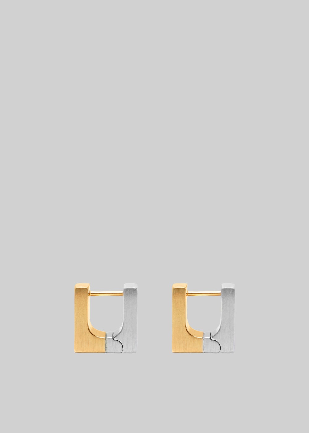 Bevza Cube Earrings - Golden/Silver