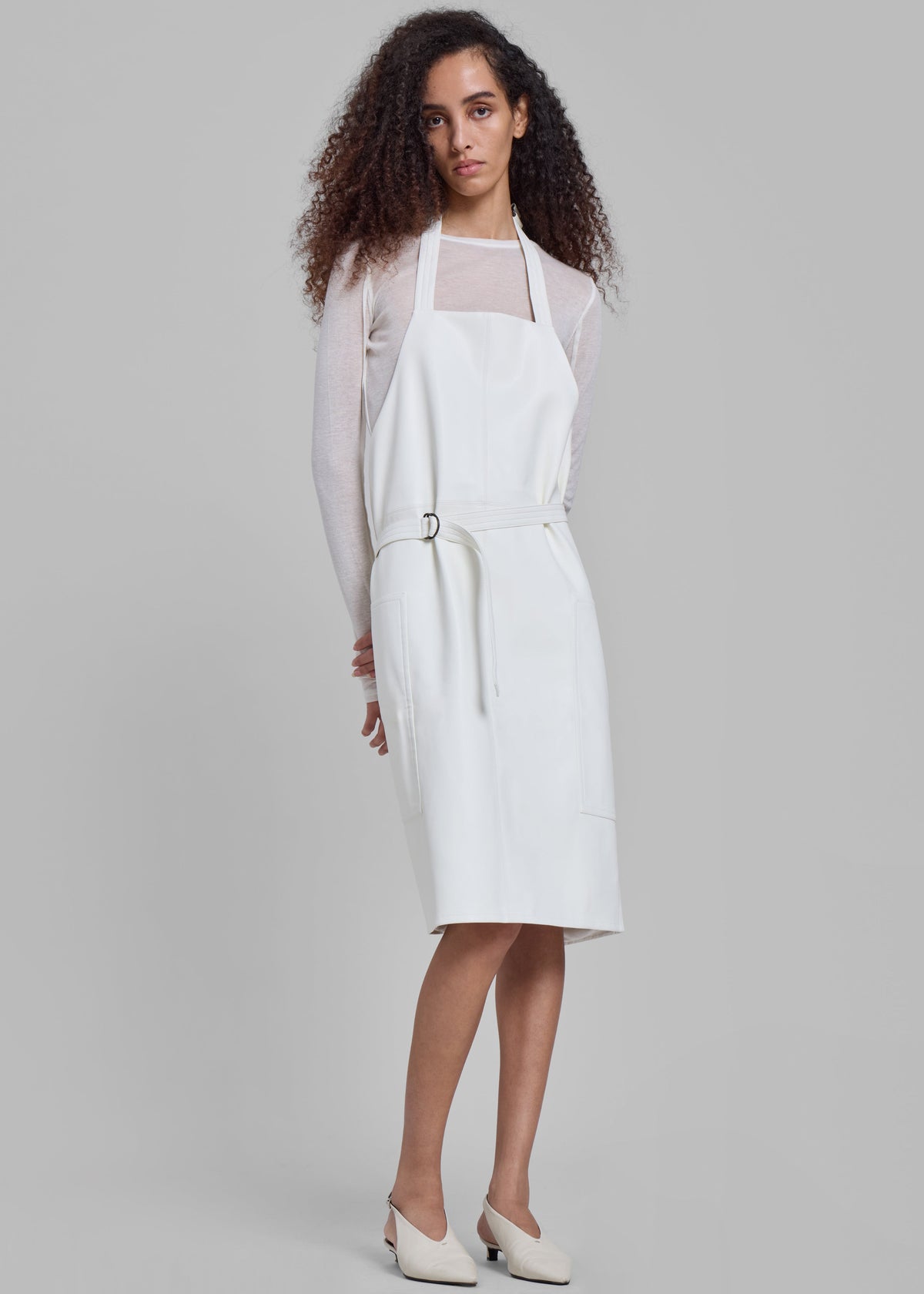 Bevza Fartukh Dress - White - 5