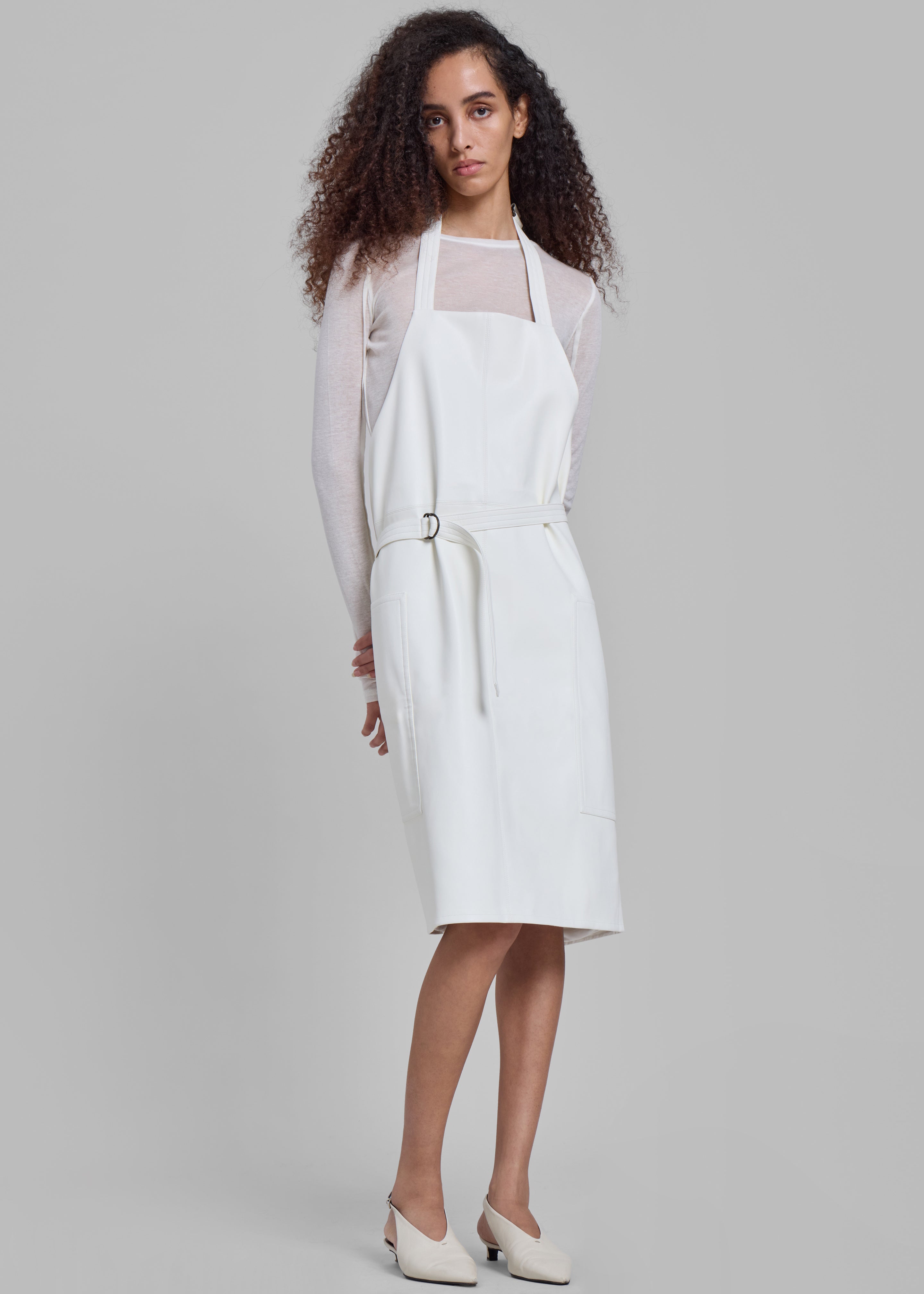 Bevza Fartukh Dress - White - 5