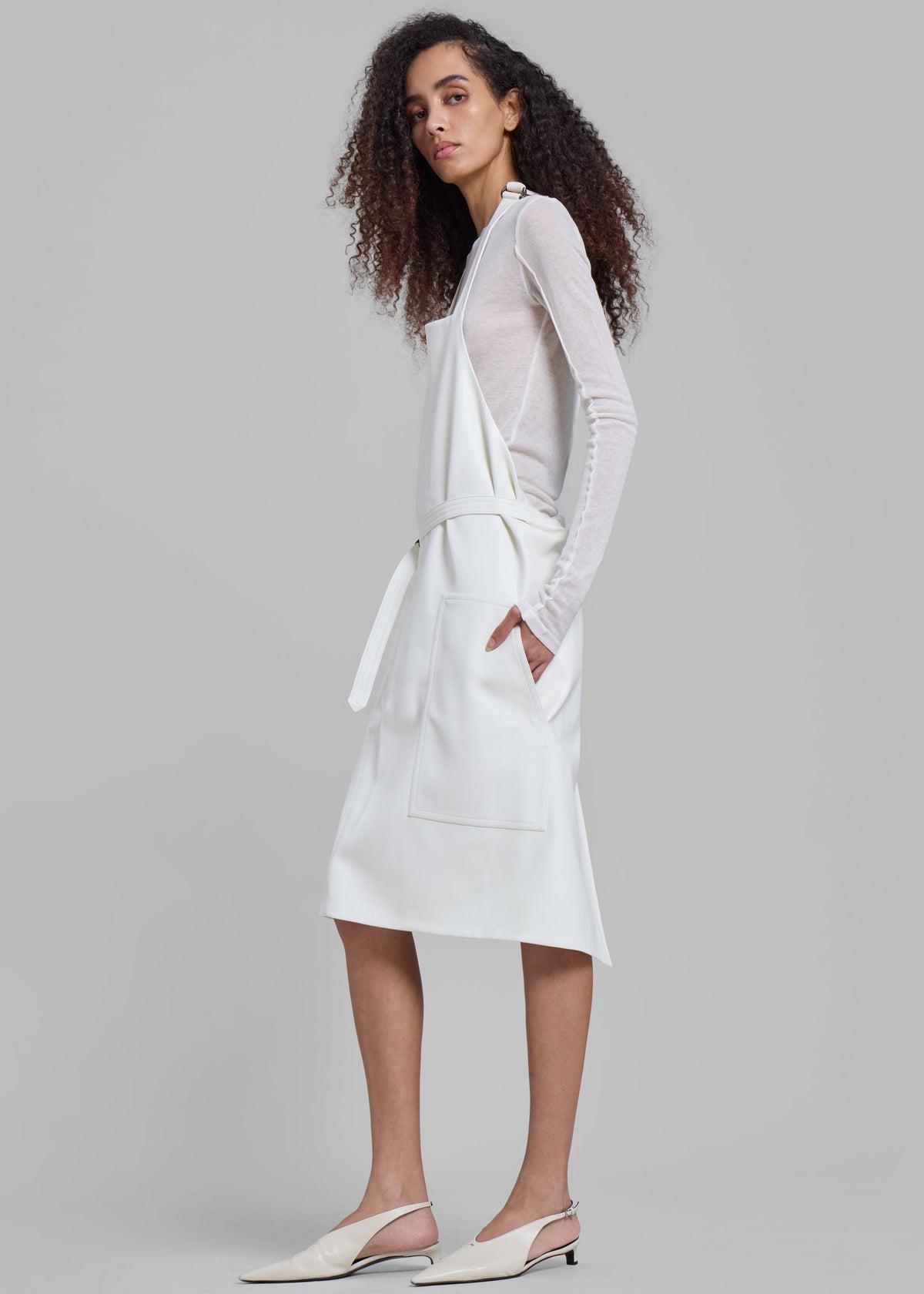 Bevza Fartukh Dress - White - 4