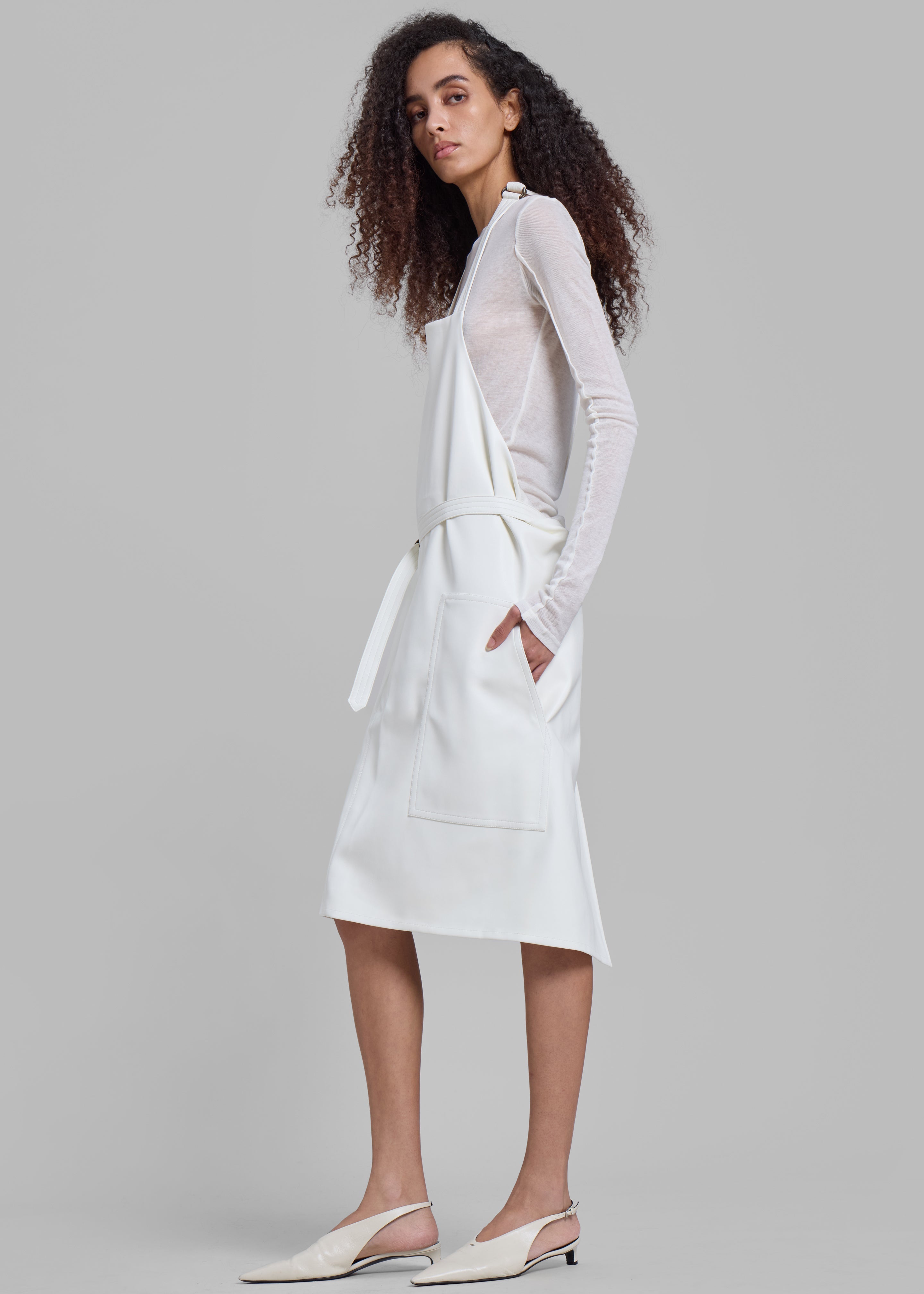 Bevza Fartukh Dress - White - 4