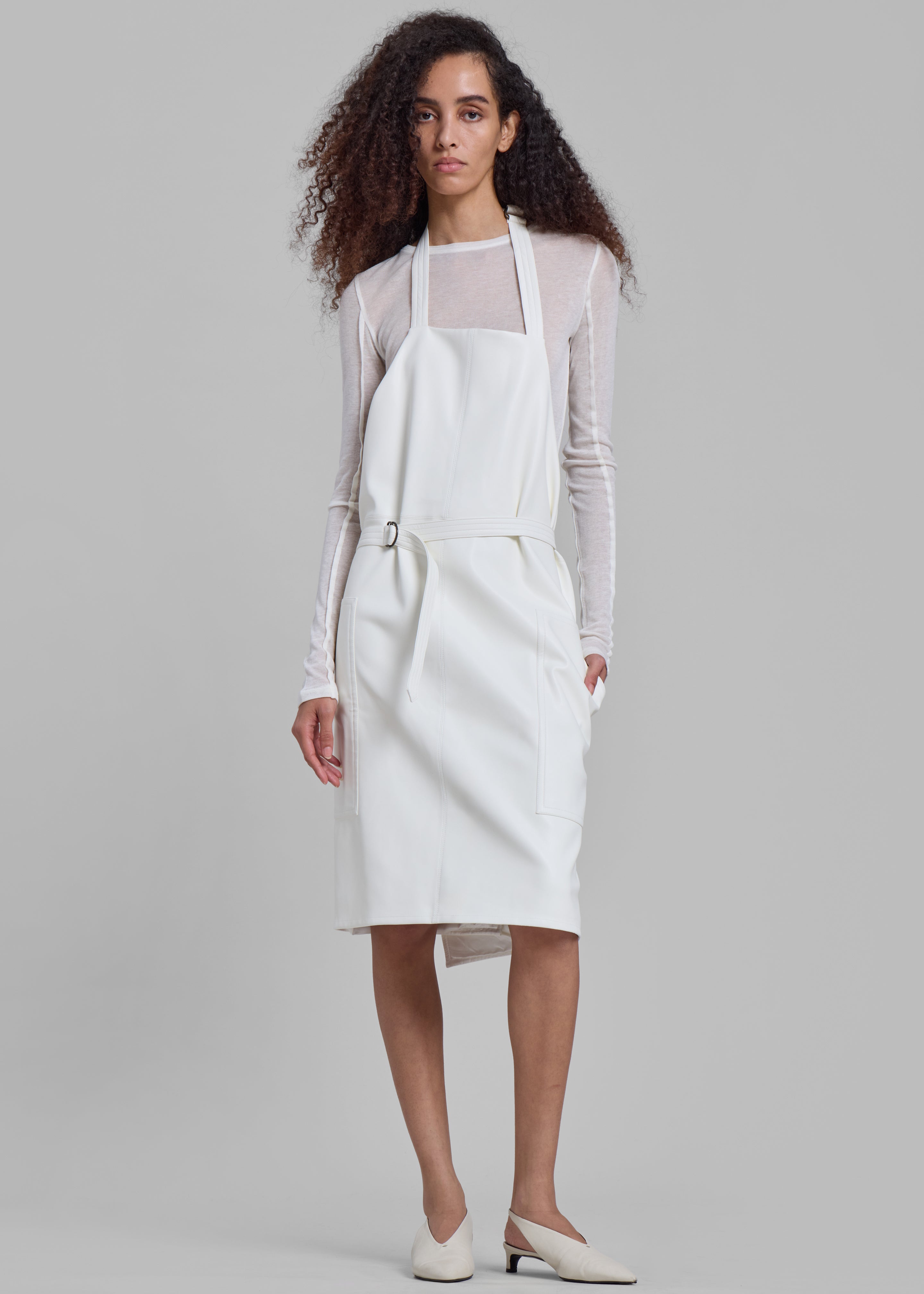 Bevza Fartukh Dress - White - 7