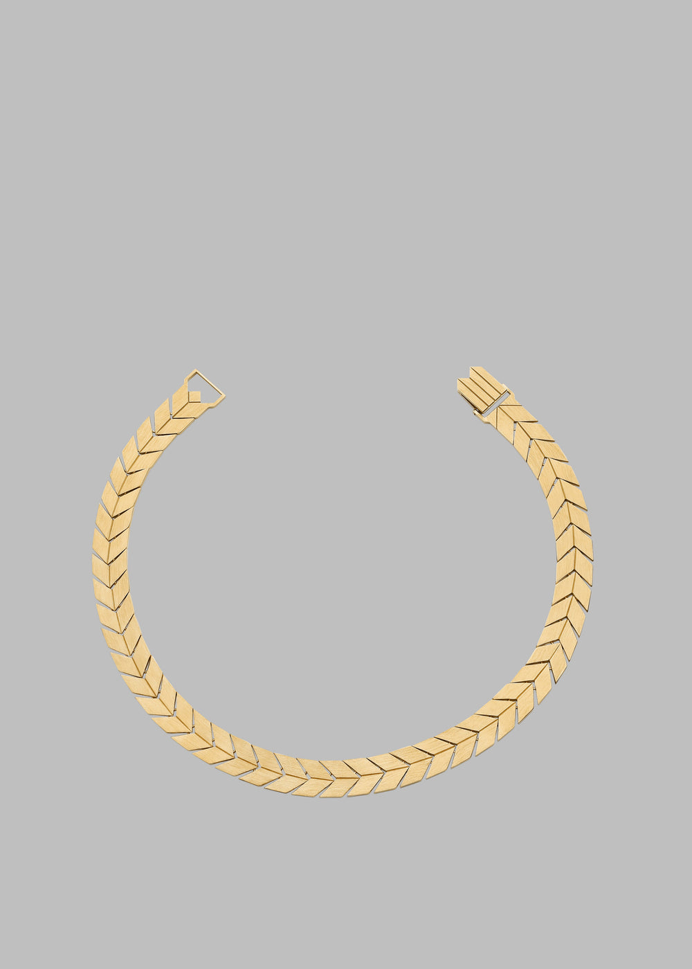 Bevza Flat Spikelet Choker - Gold - 1