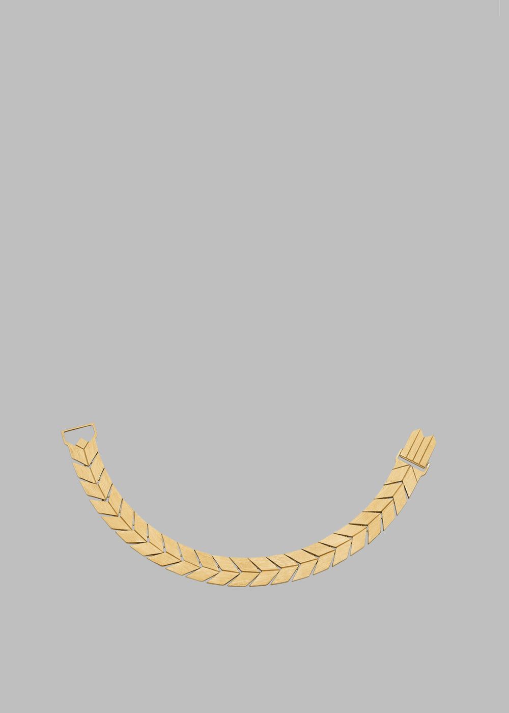 Bevza Flat Spikelet Bracelet - Gold - 1