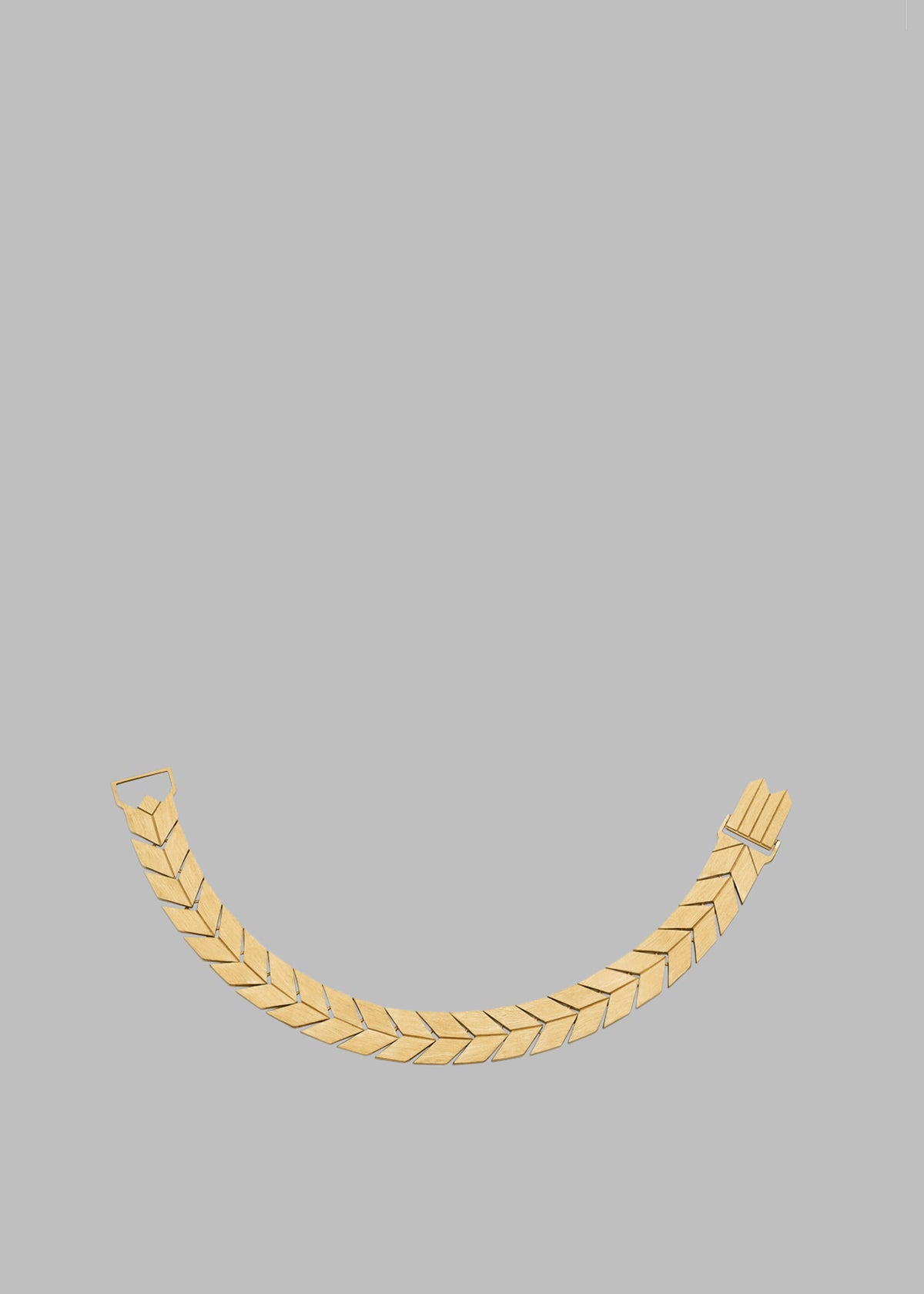 Bevza Flat Spikelet Bracelet - Gold - 2