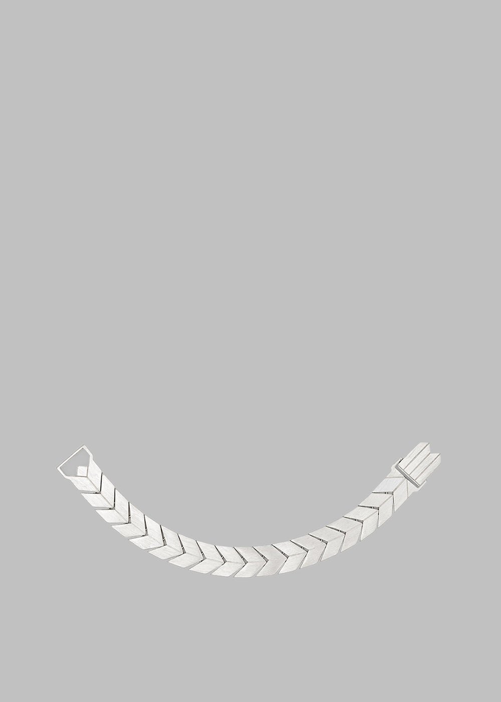 Bevza Flat Spikelet Bracelet - Steel Grey - 1