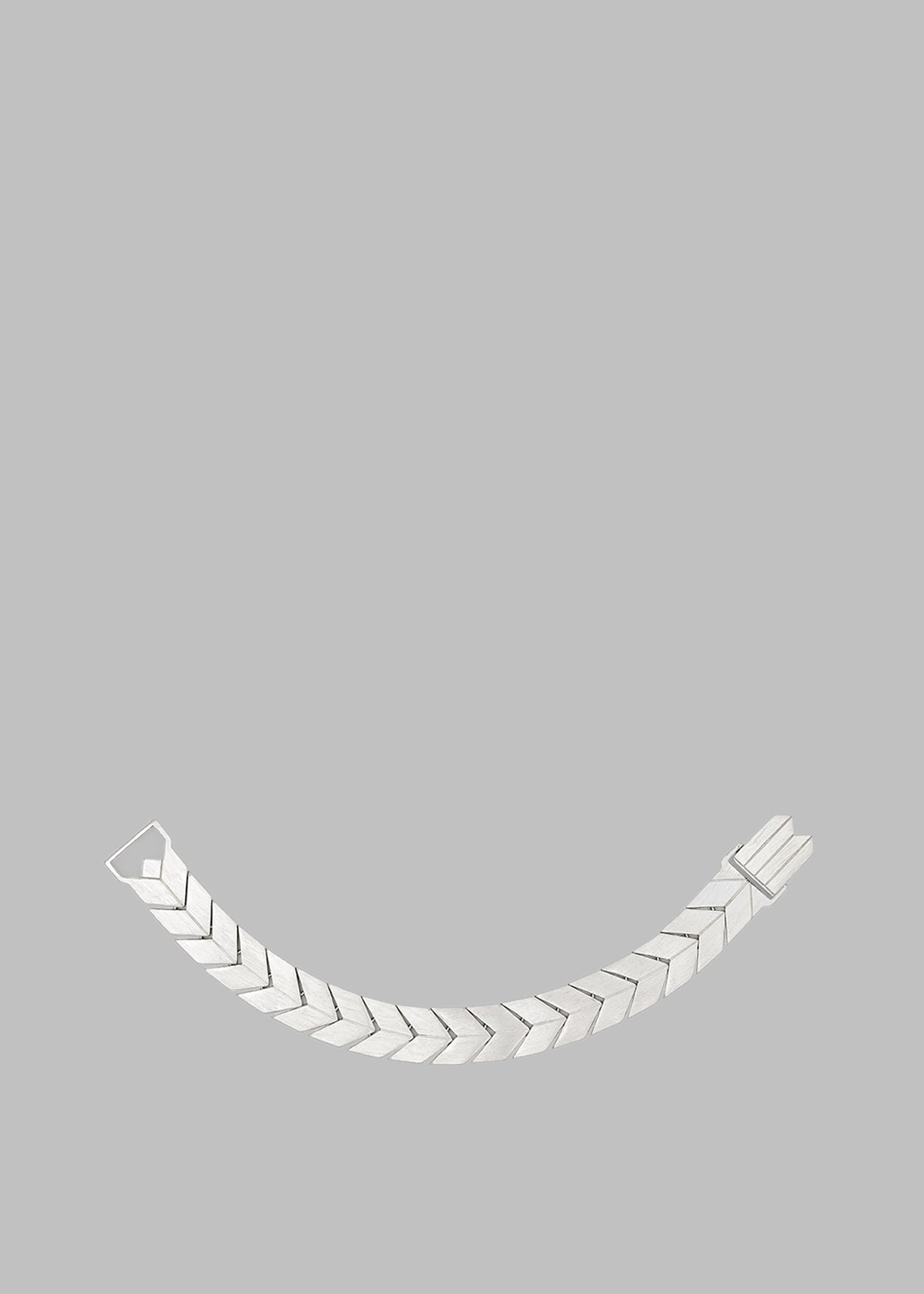 Bevza Flat Spikelet Bracelet - Steel Grey - 2