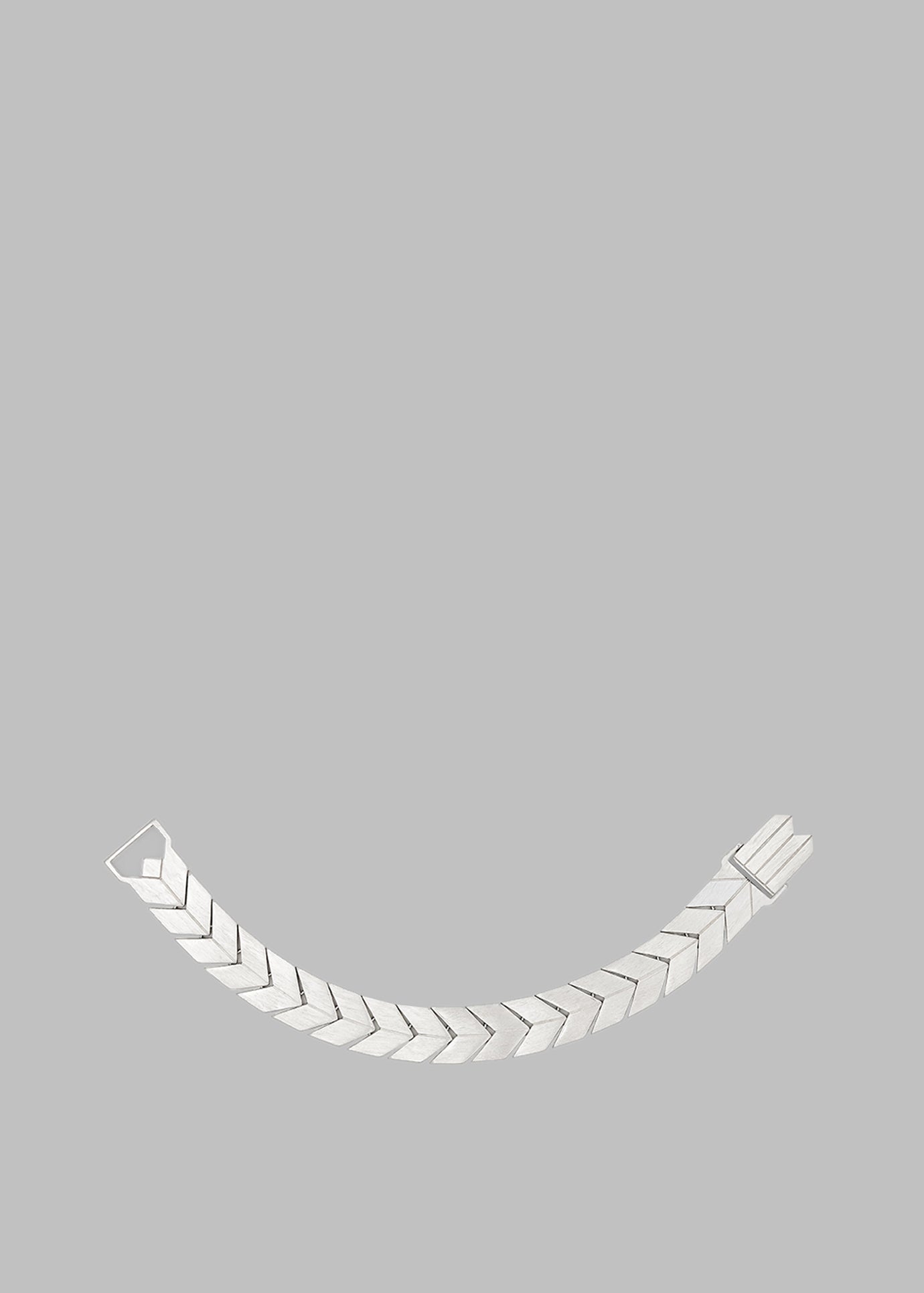 Bevza Flat Spikelet Bracelet - Steel Grey - 1