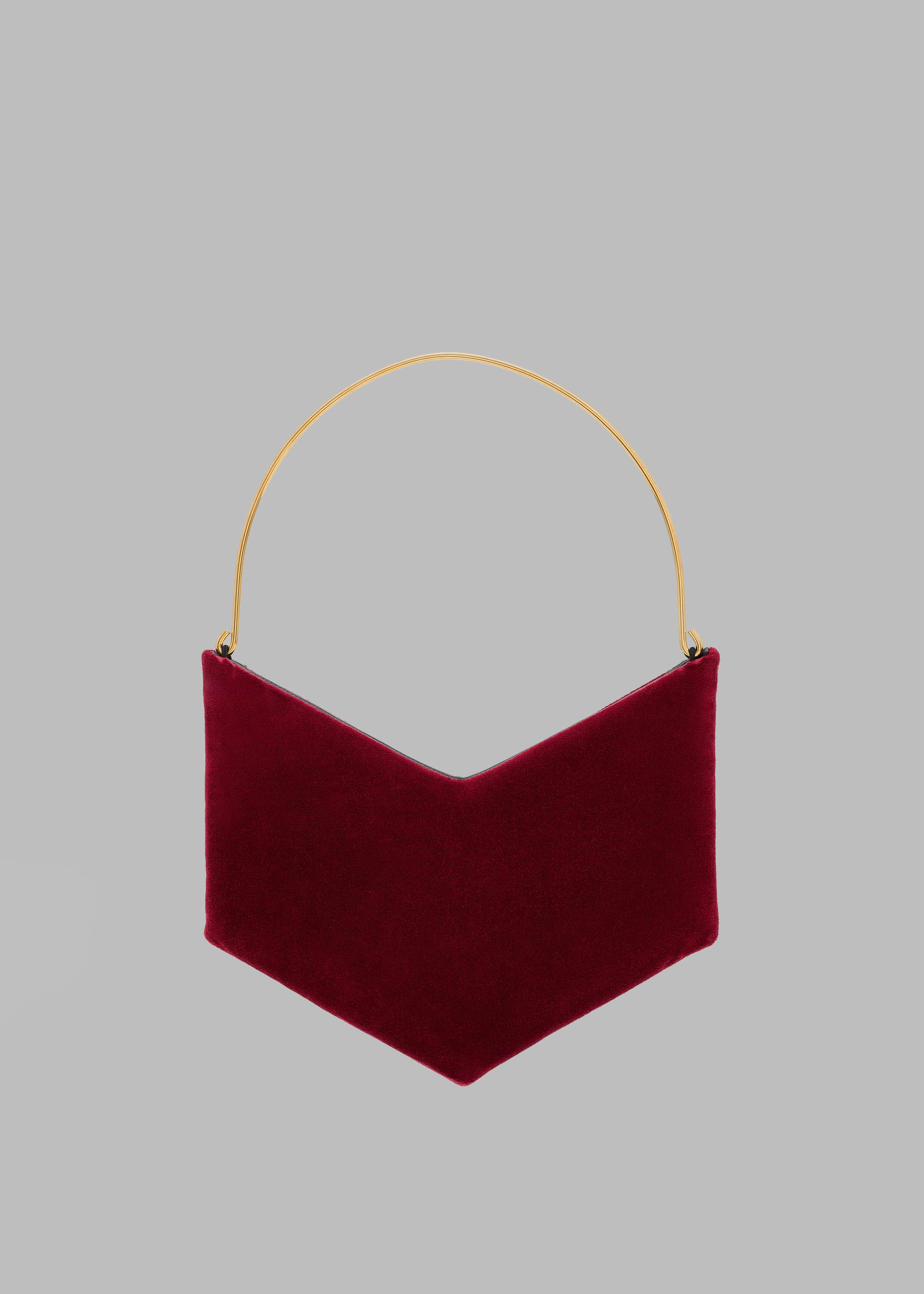 Bevza Grain Clutch - Burgundy - 1