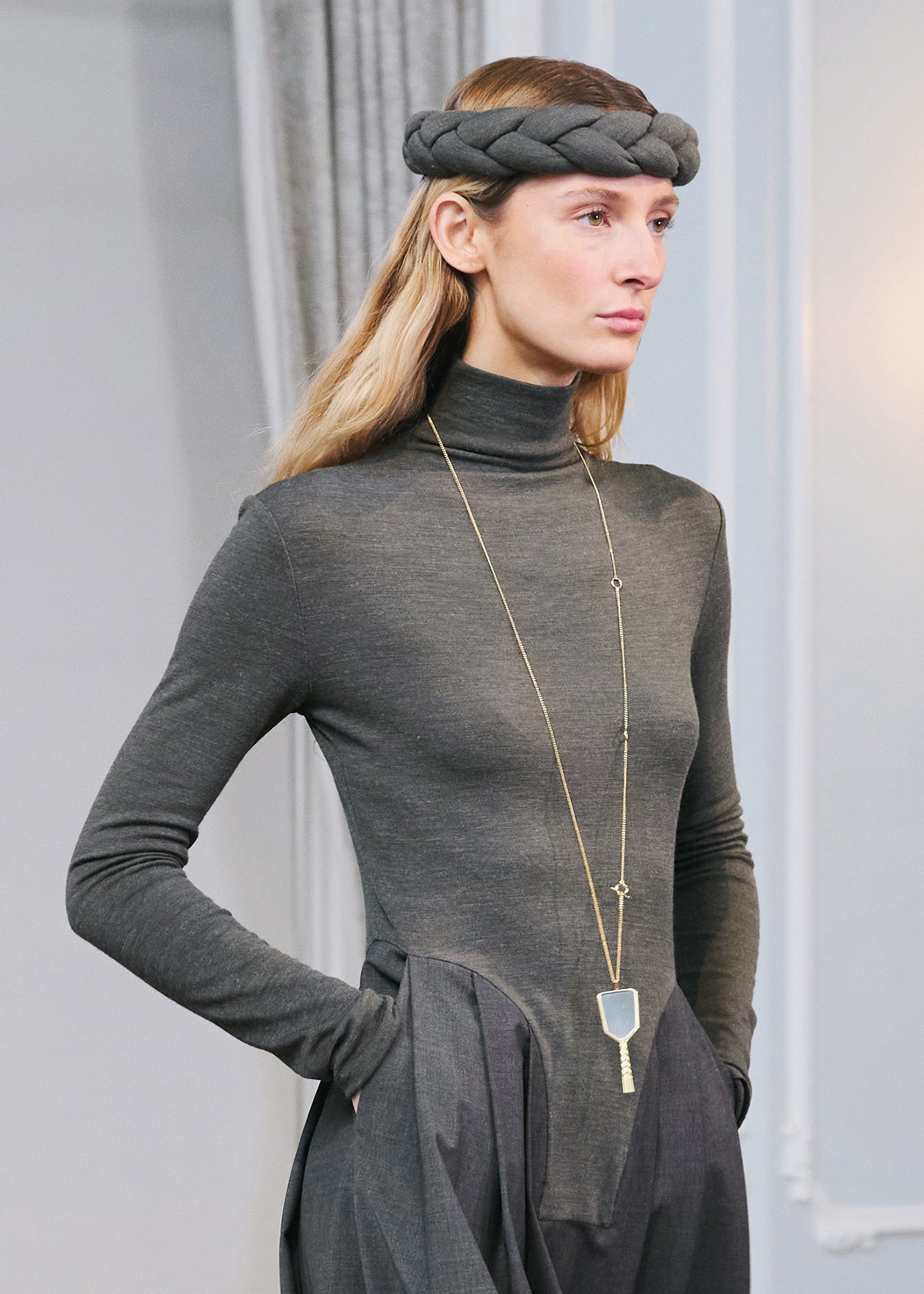 Bevza Kosa Headband - Dark Grey - 4