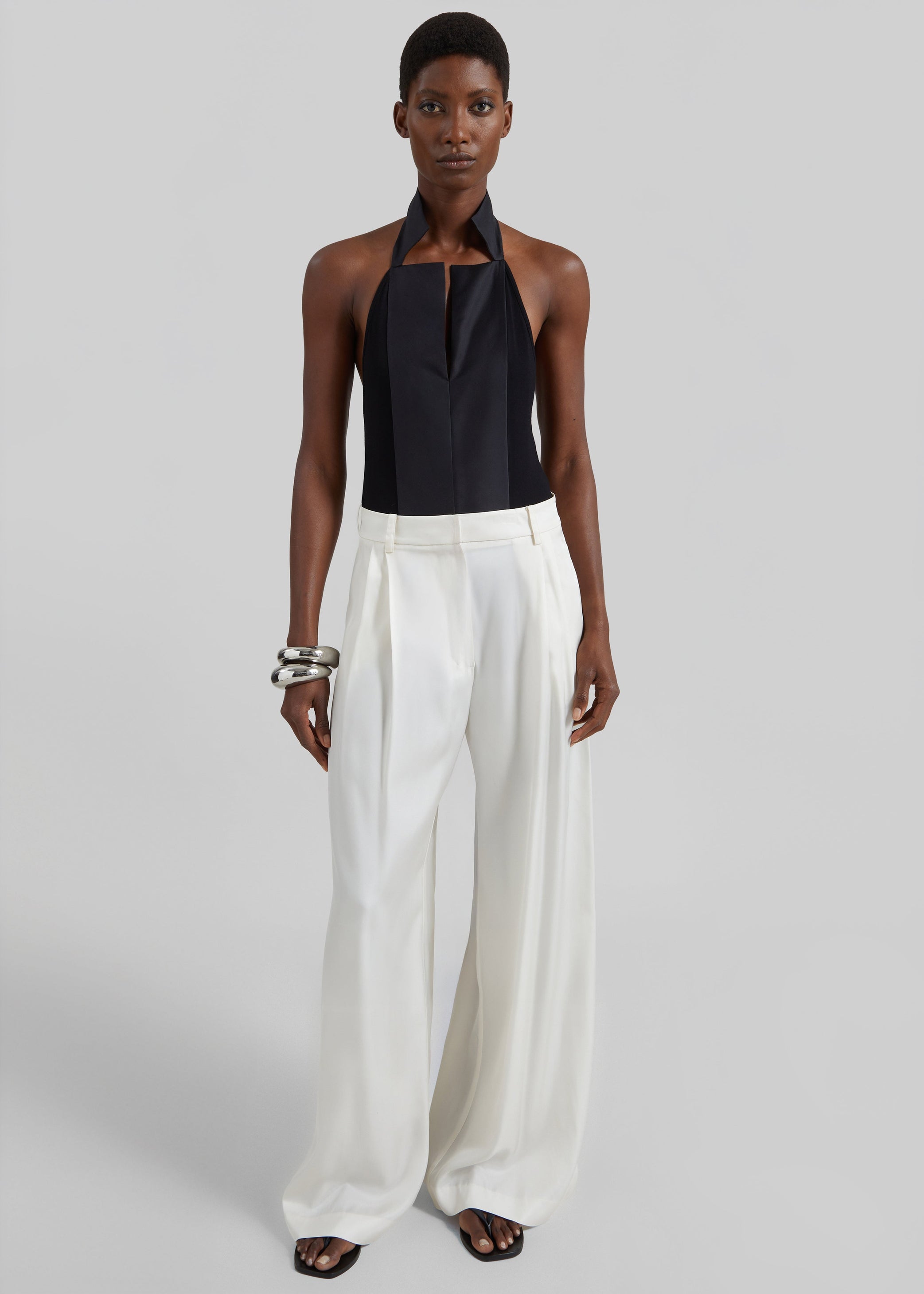Shop the look image for Bevza Manishka Bodysuit - Black